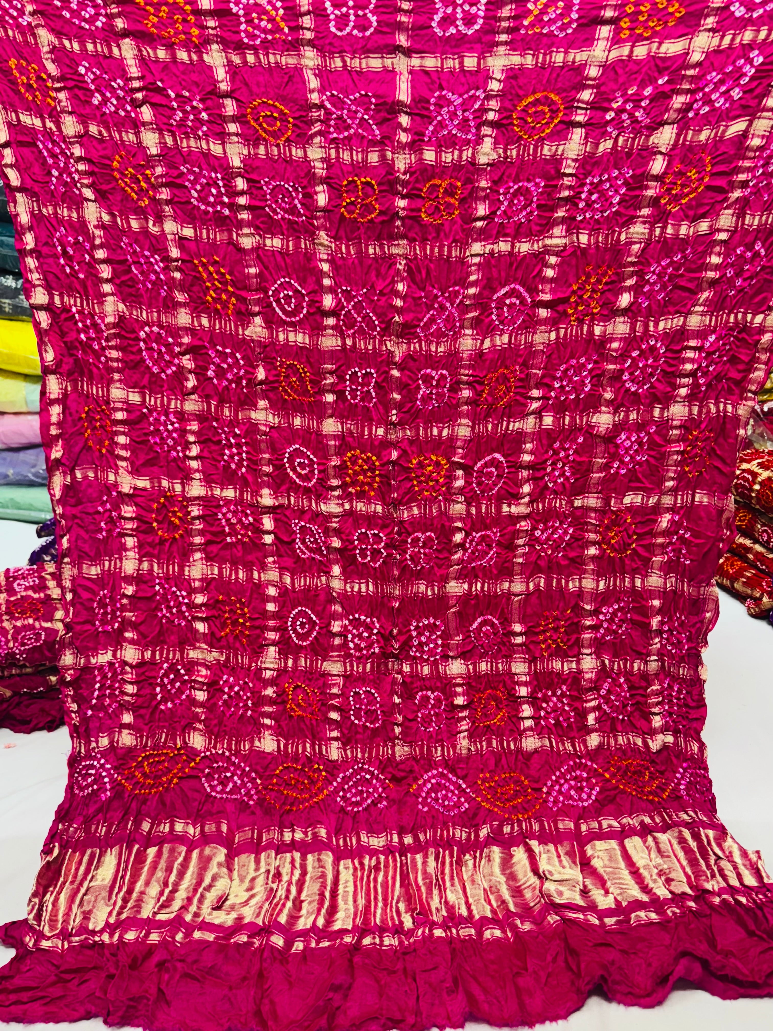 Pure gajji silk ghadchola dupatta
