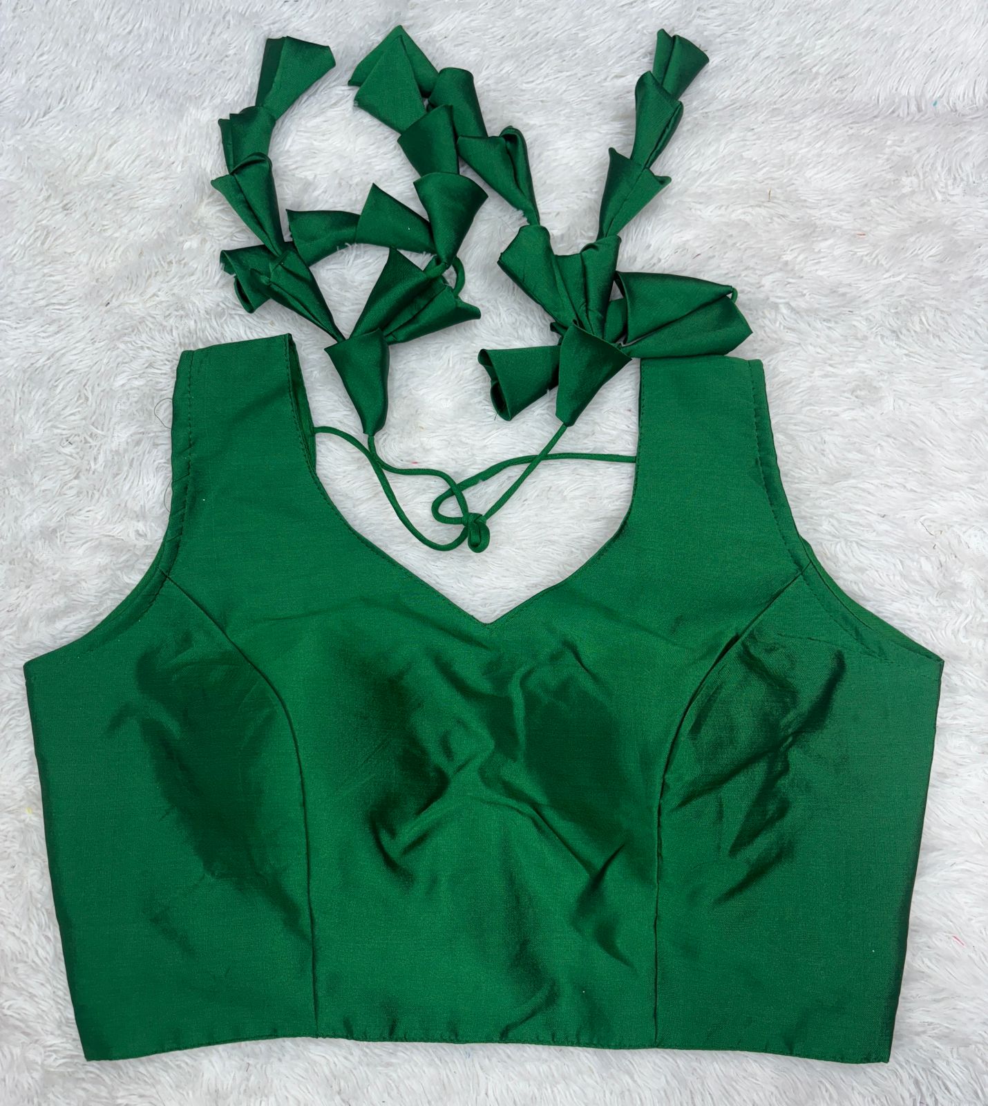 Taffeta silk plain Latkan blouse