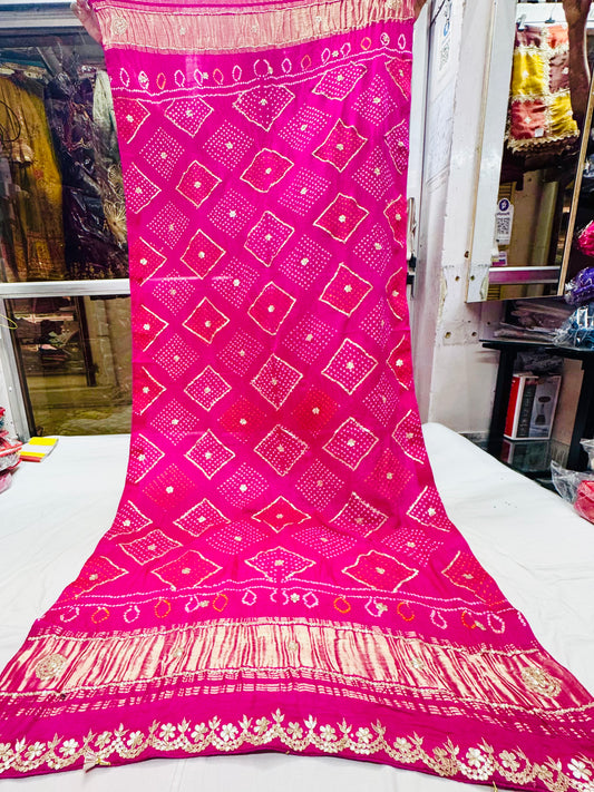 Pure Gajji dupatta bandhej box design