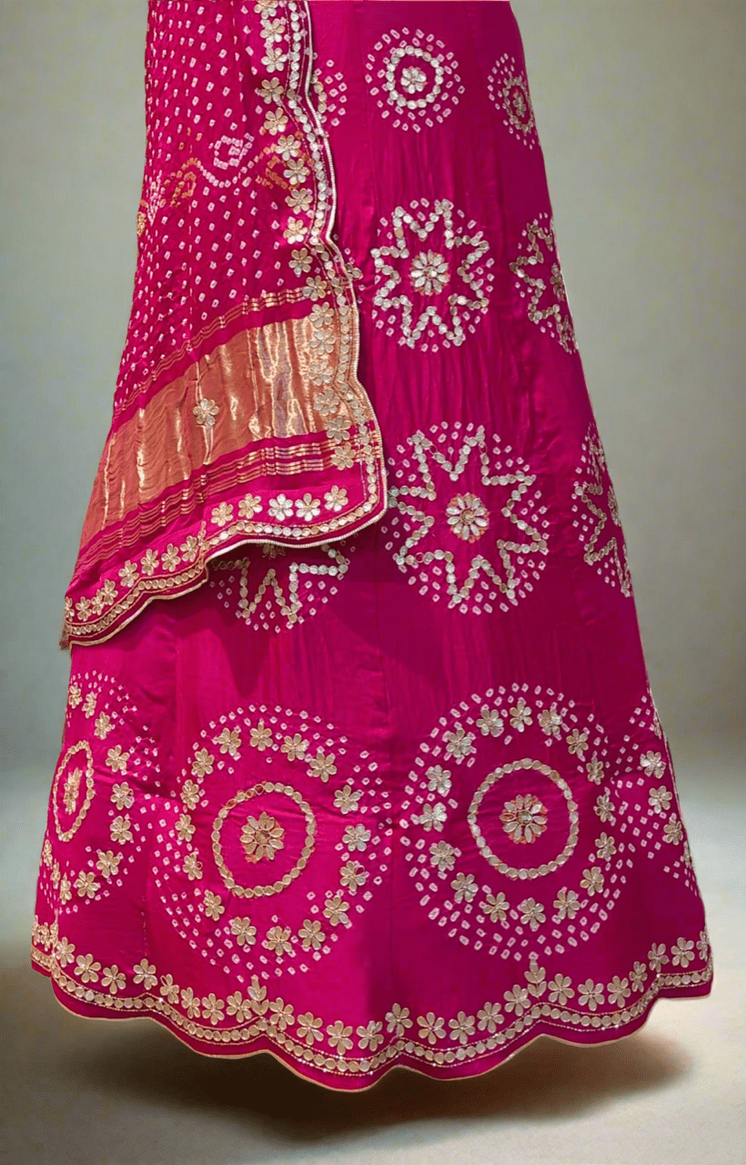 Pure gajji silk lehnga fabiannna style