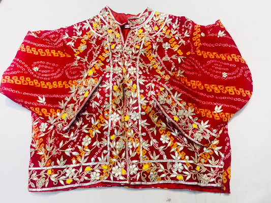 Pure Ojariya hand bhandhej jacket