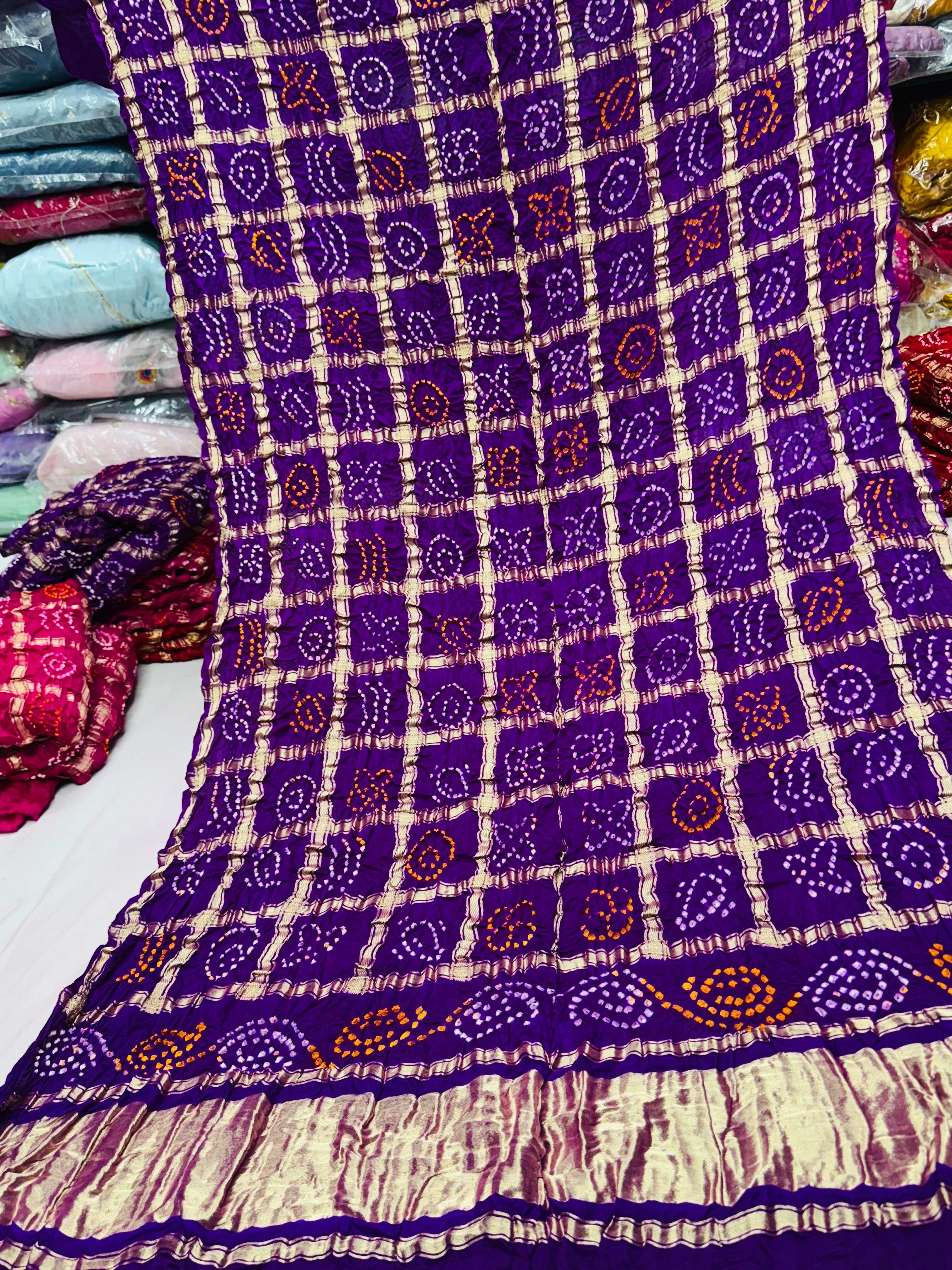 Pure gajji silk ghadchola dupatta
