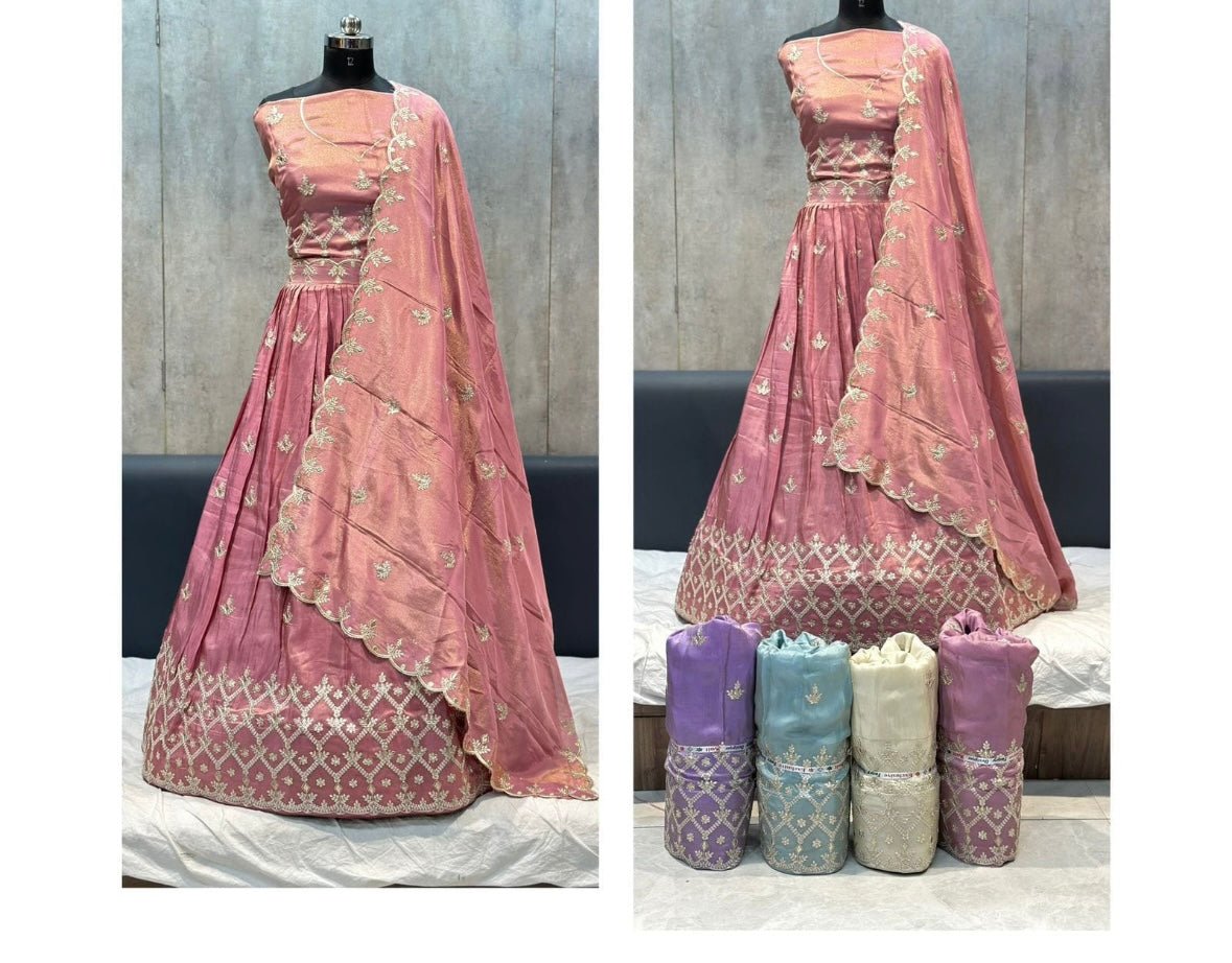 Pitta work lehnga