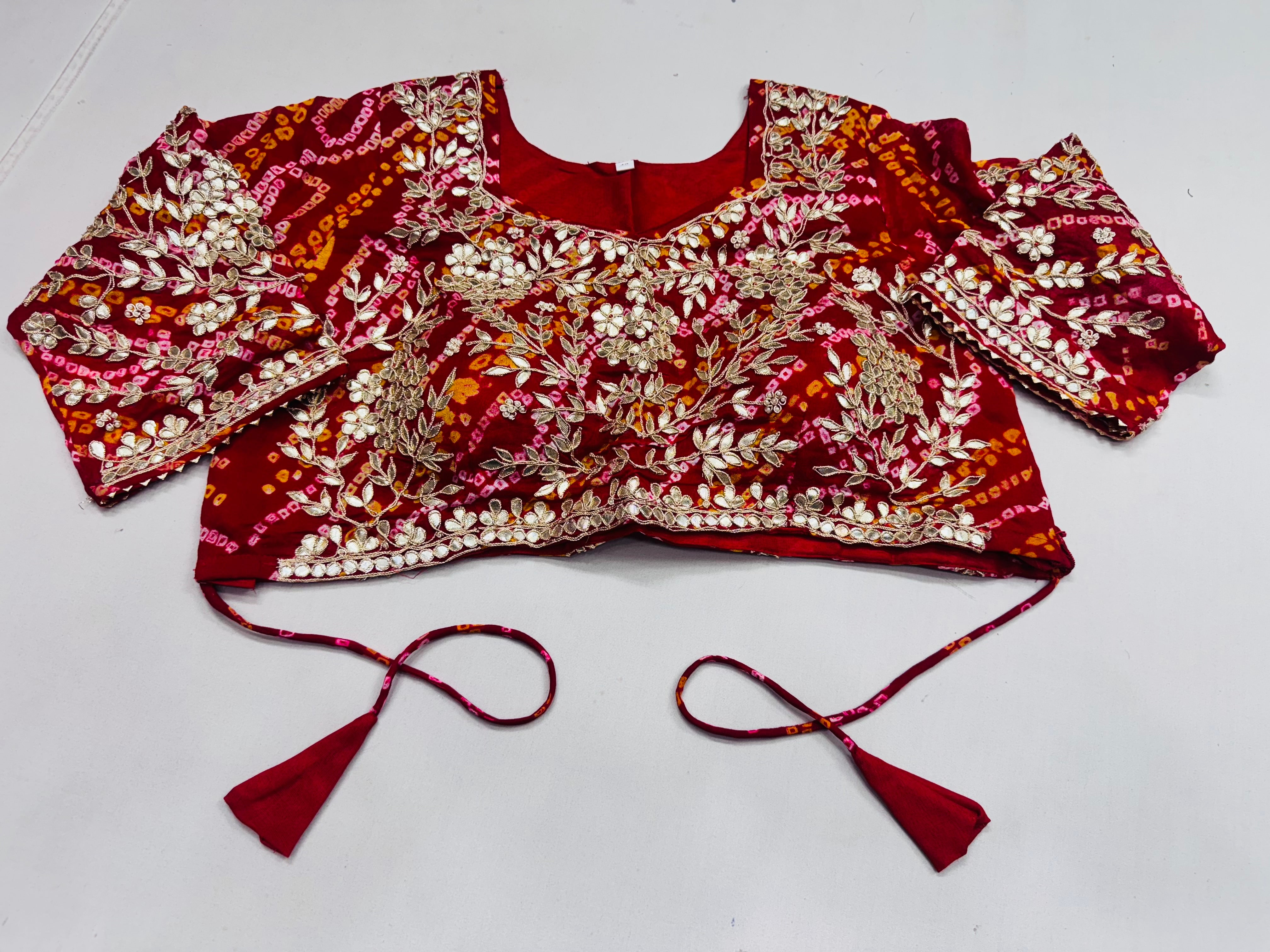 Pure Ojariya Blouses with marodi and zardosi work