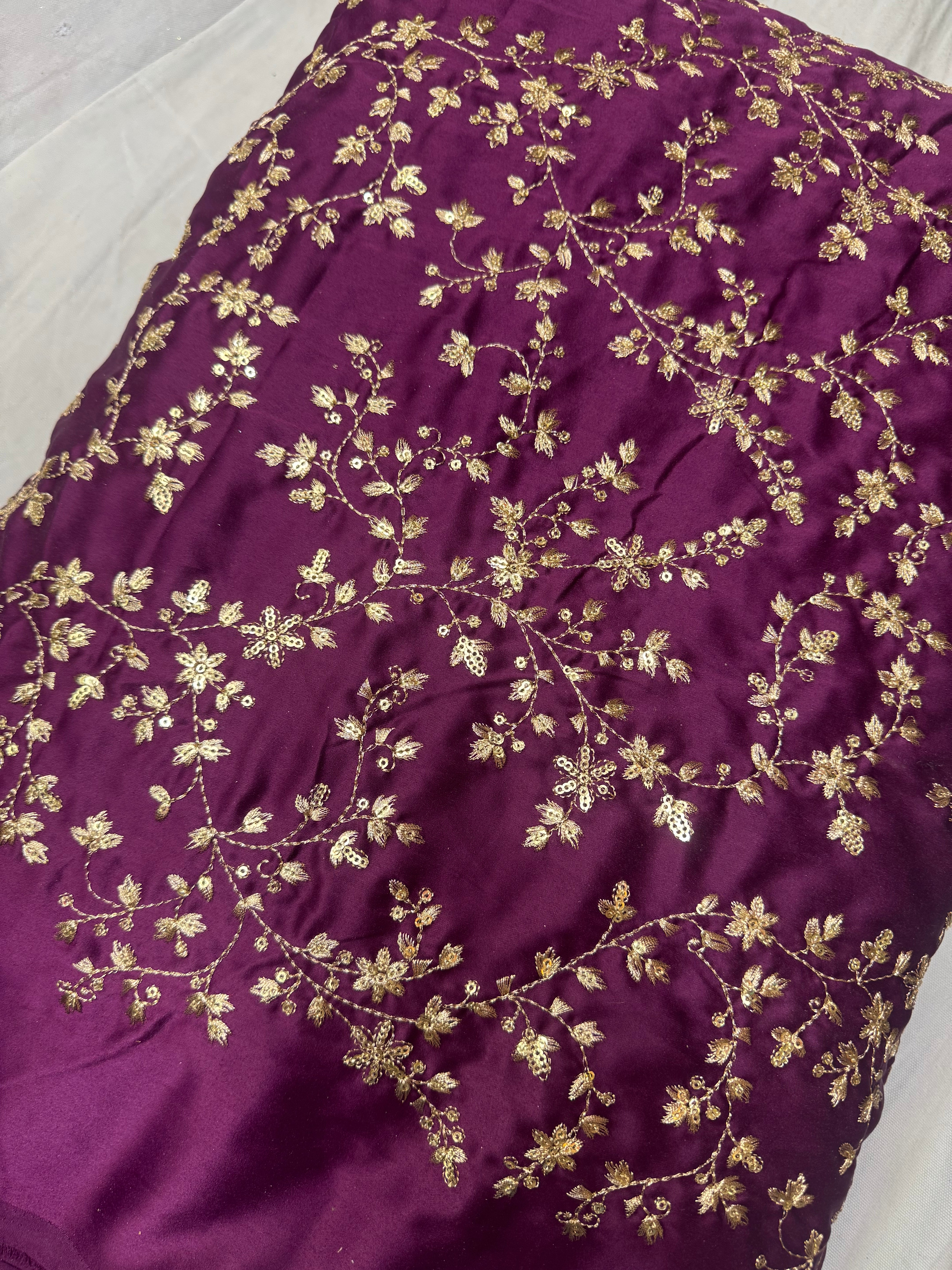 Jaal fabric on silk
