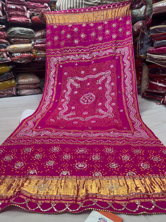 Pure Gajji silk dupatta