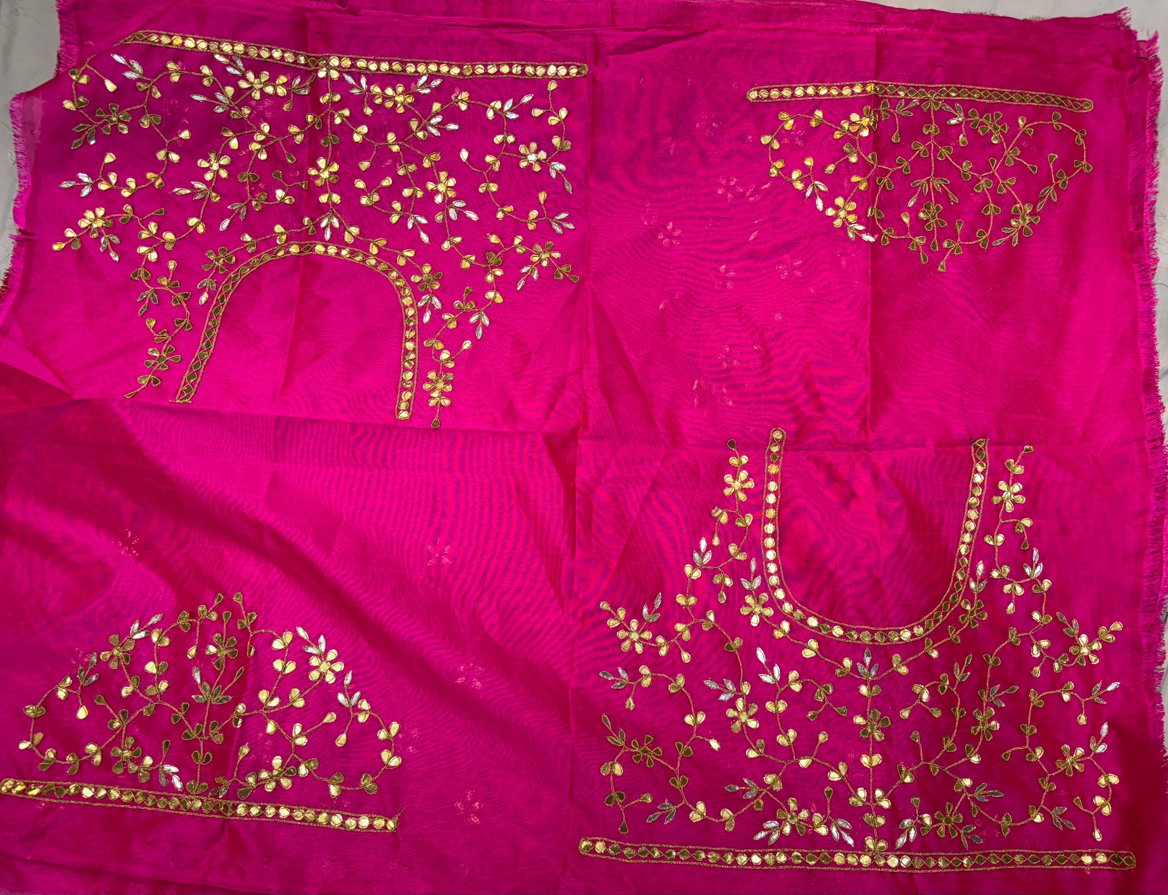 Gotapatti blouse fabric