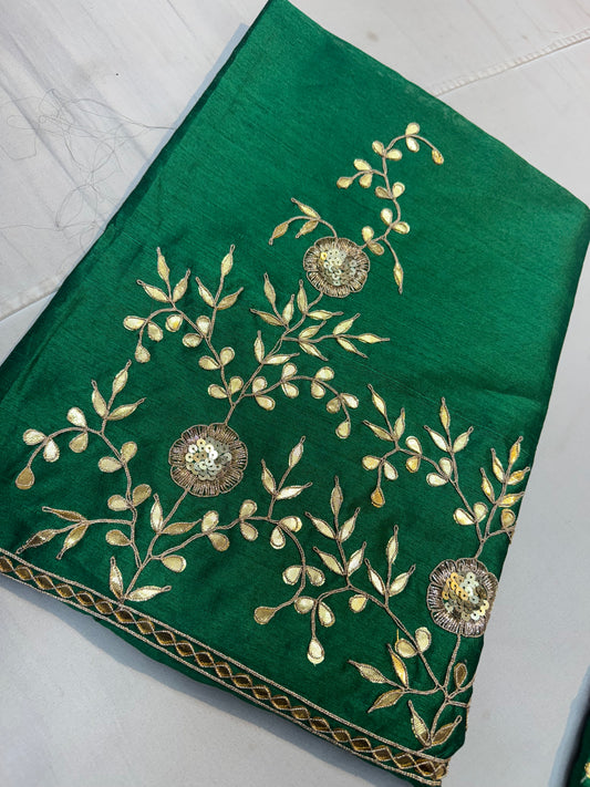 Gotapatti blouse fabric