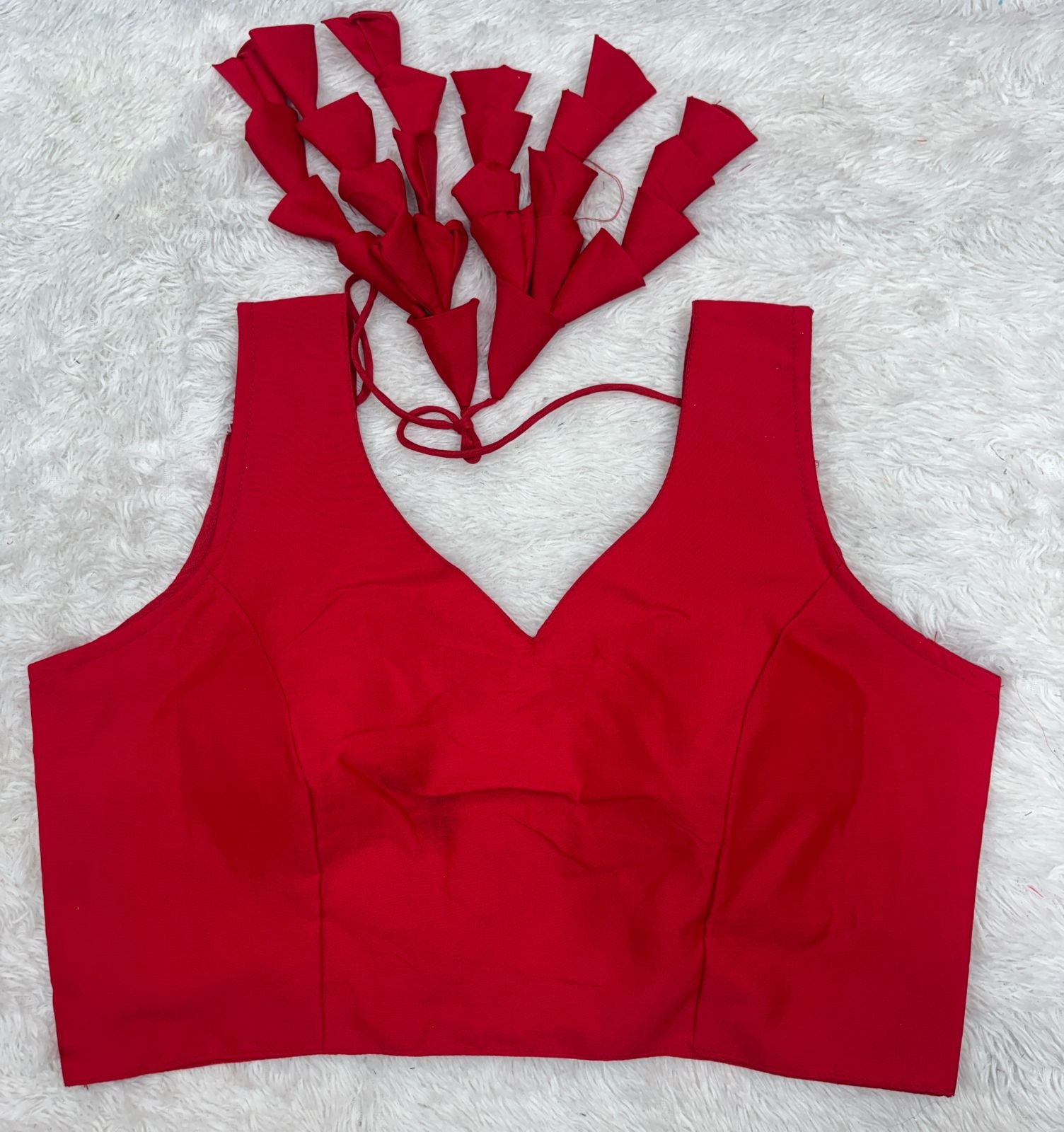 Taffeta silk plain Latkan blouse