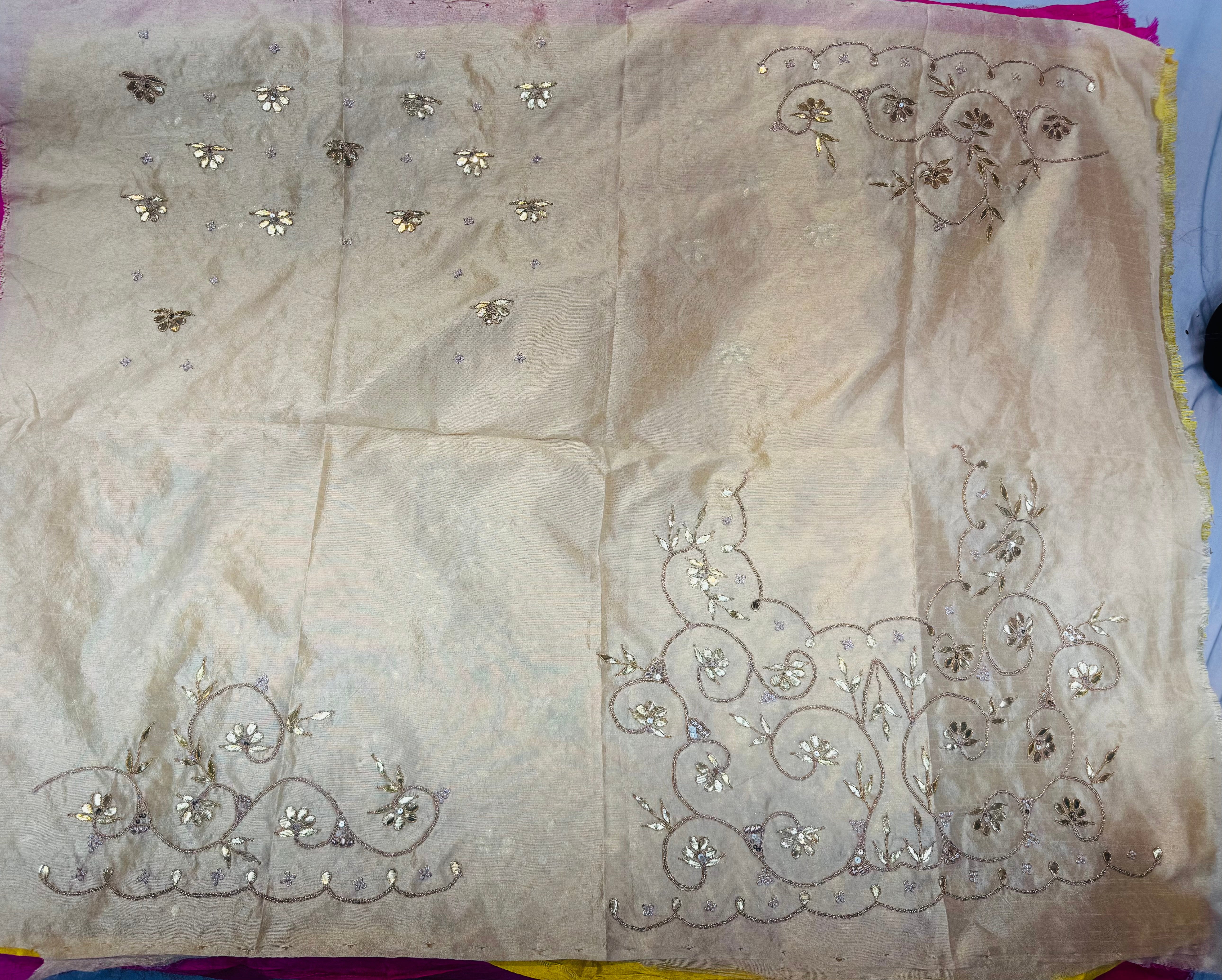 Gotapatti blouse fabric