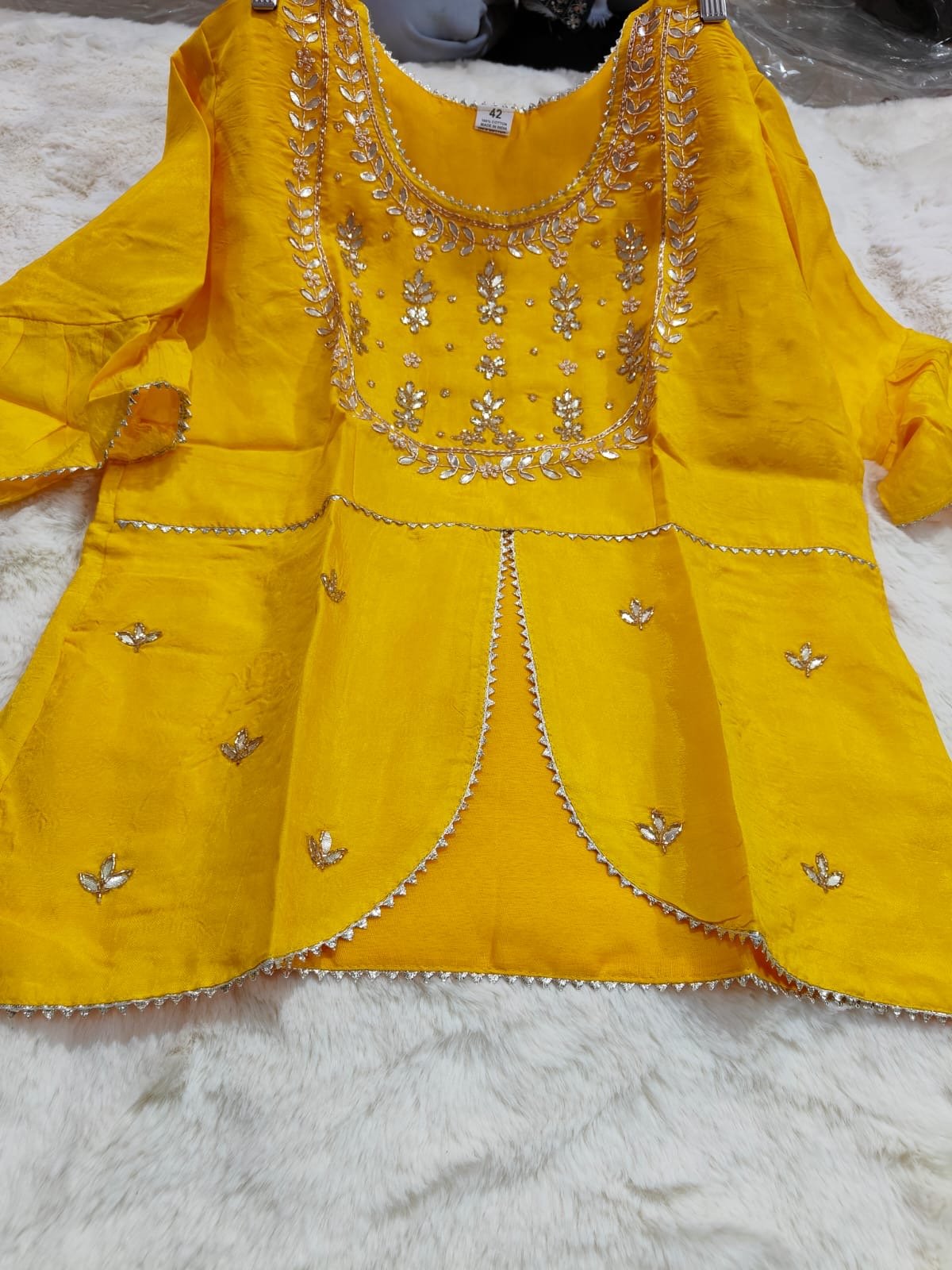 Pure upada silk handwork paplums
