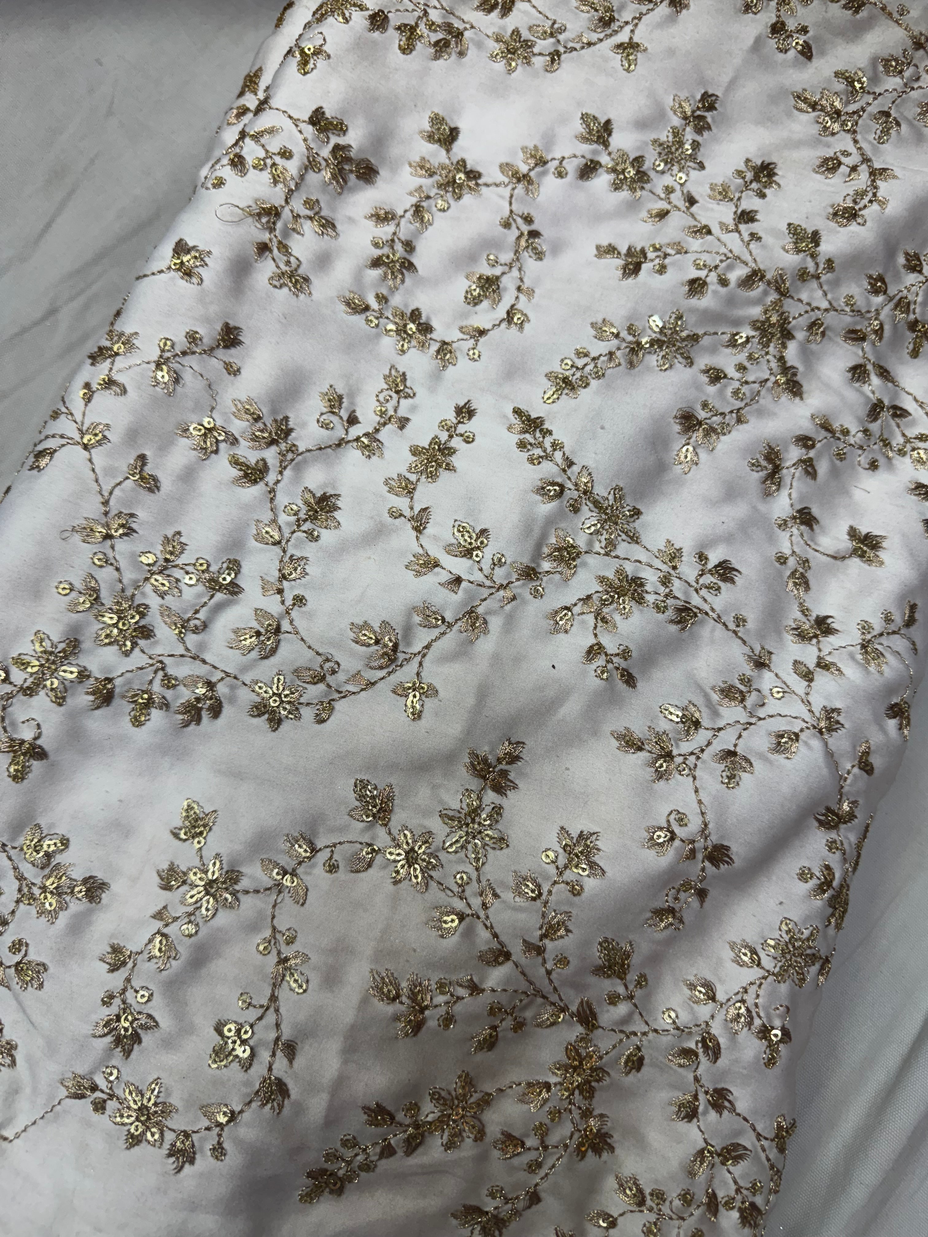 Jaal fabric on silk