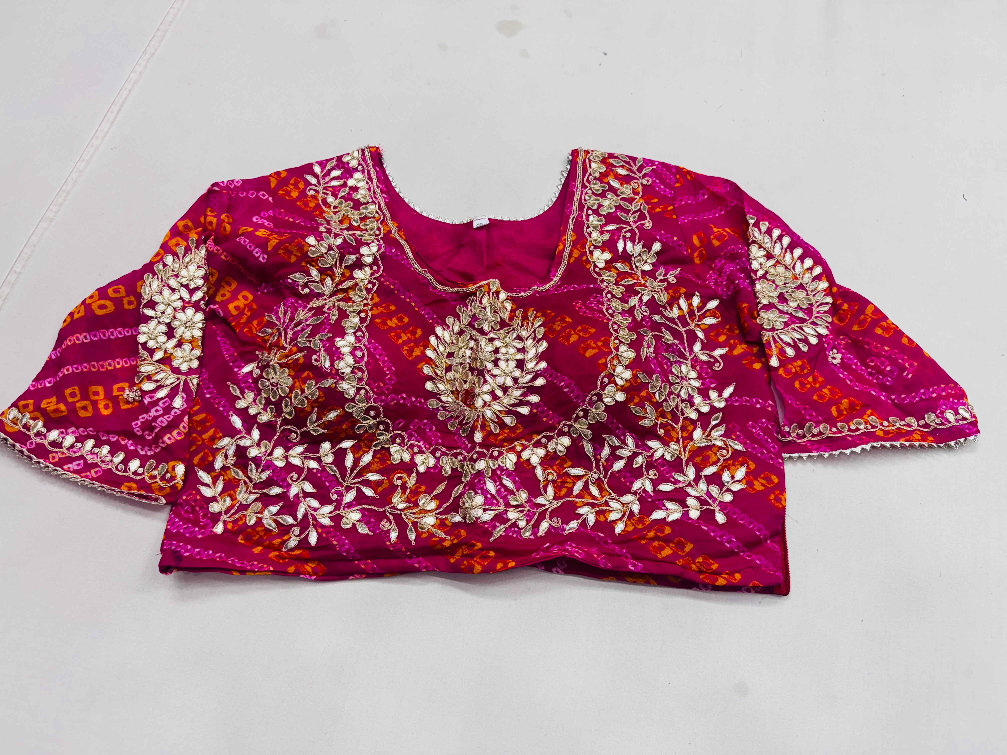 Pure Ojariya Blouses with marodi and zardosi work