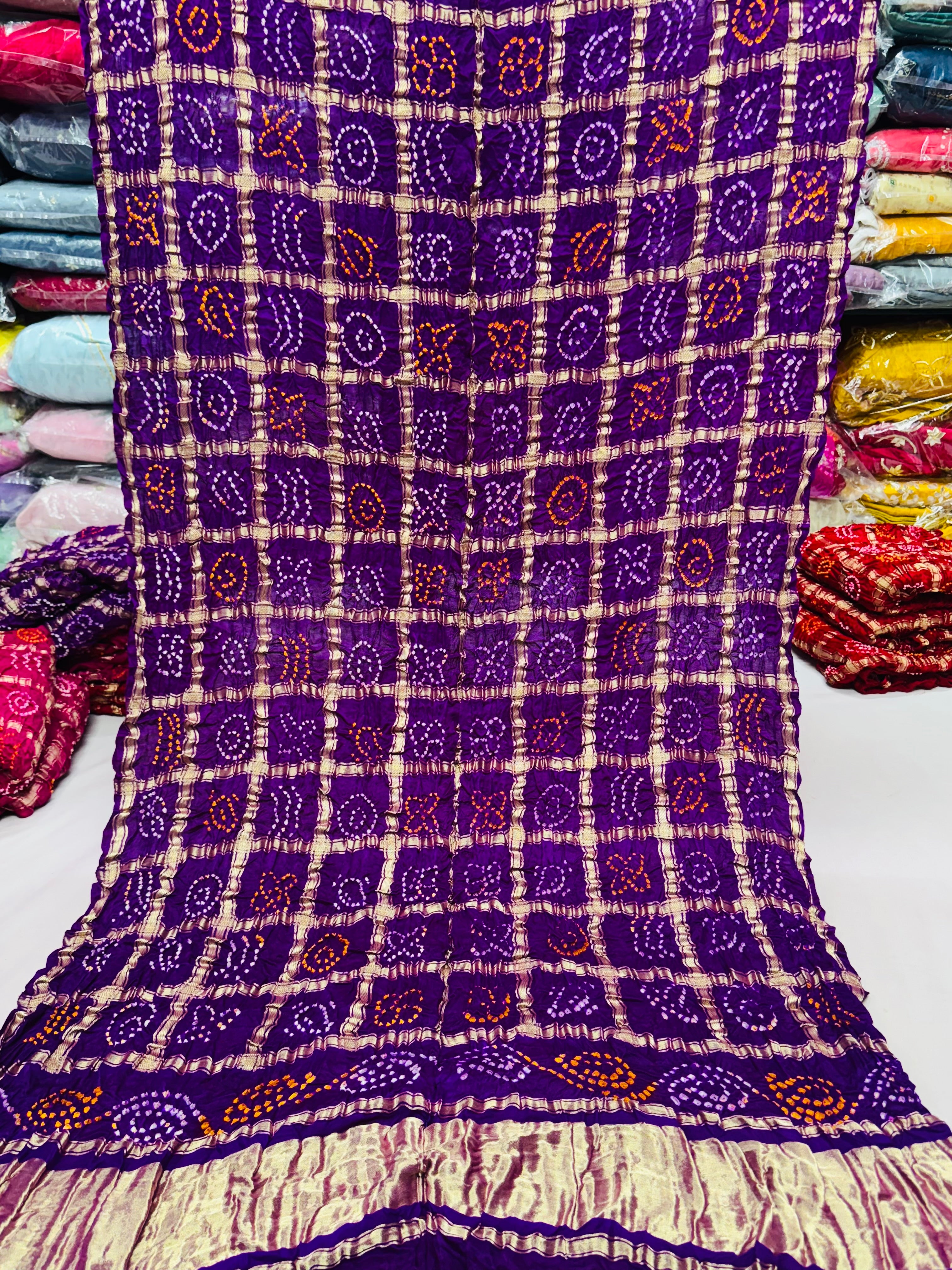 Pure gajji silk ghadchola dupatta