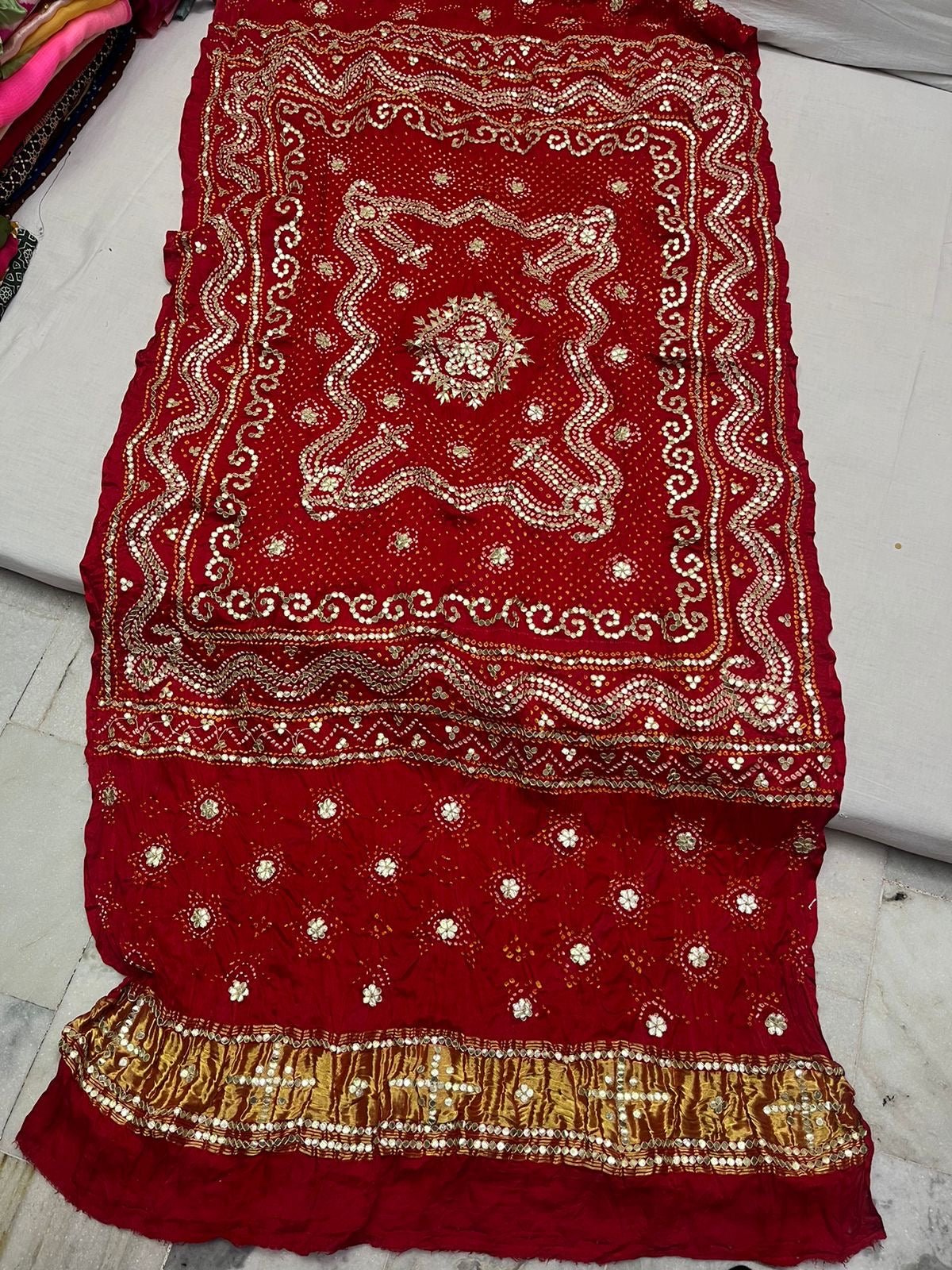 Pure Gajji silk dupatta