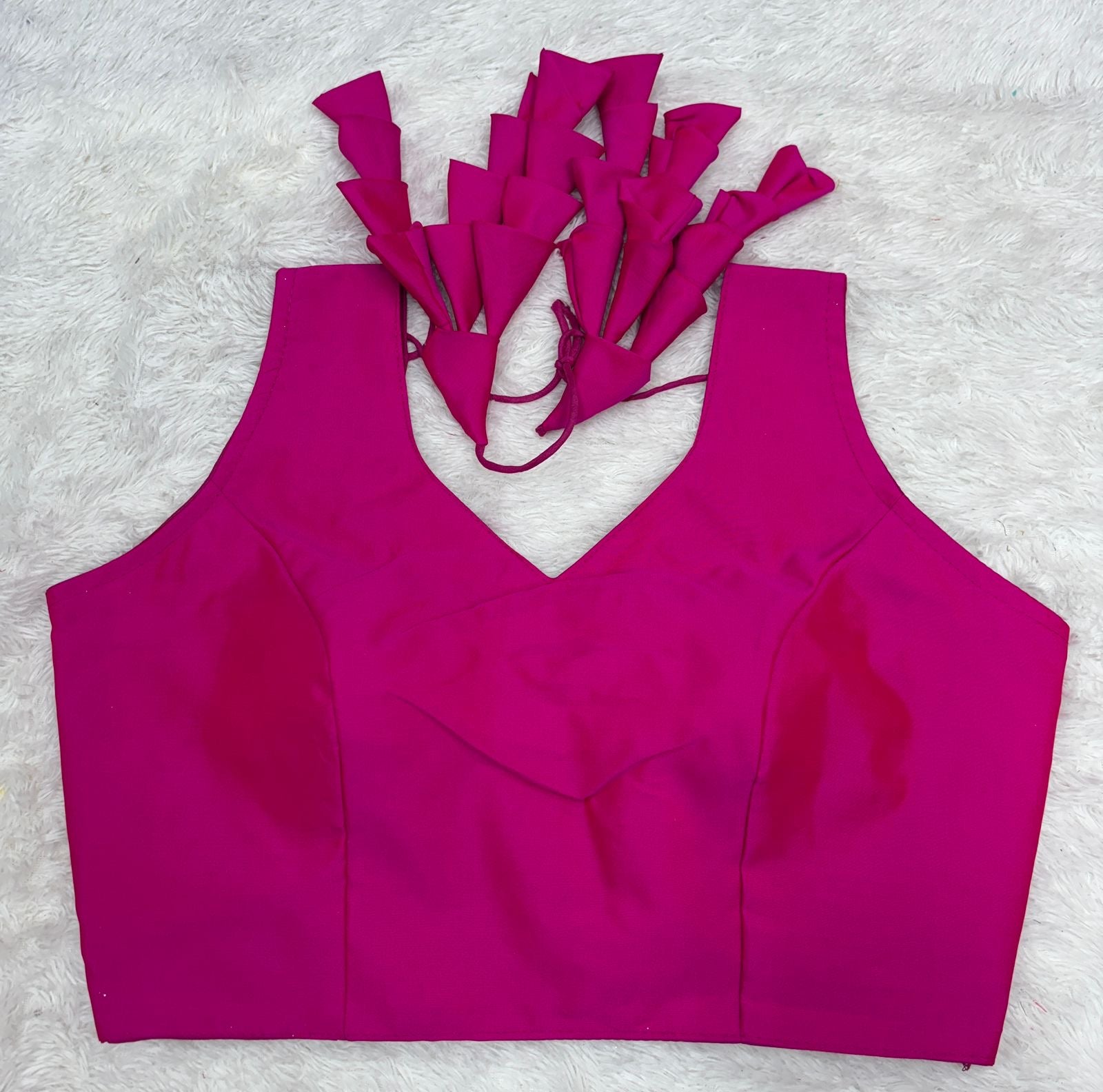 Taffeta silk plain Latkan blouse