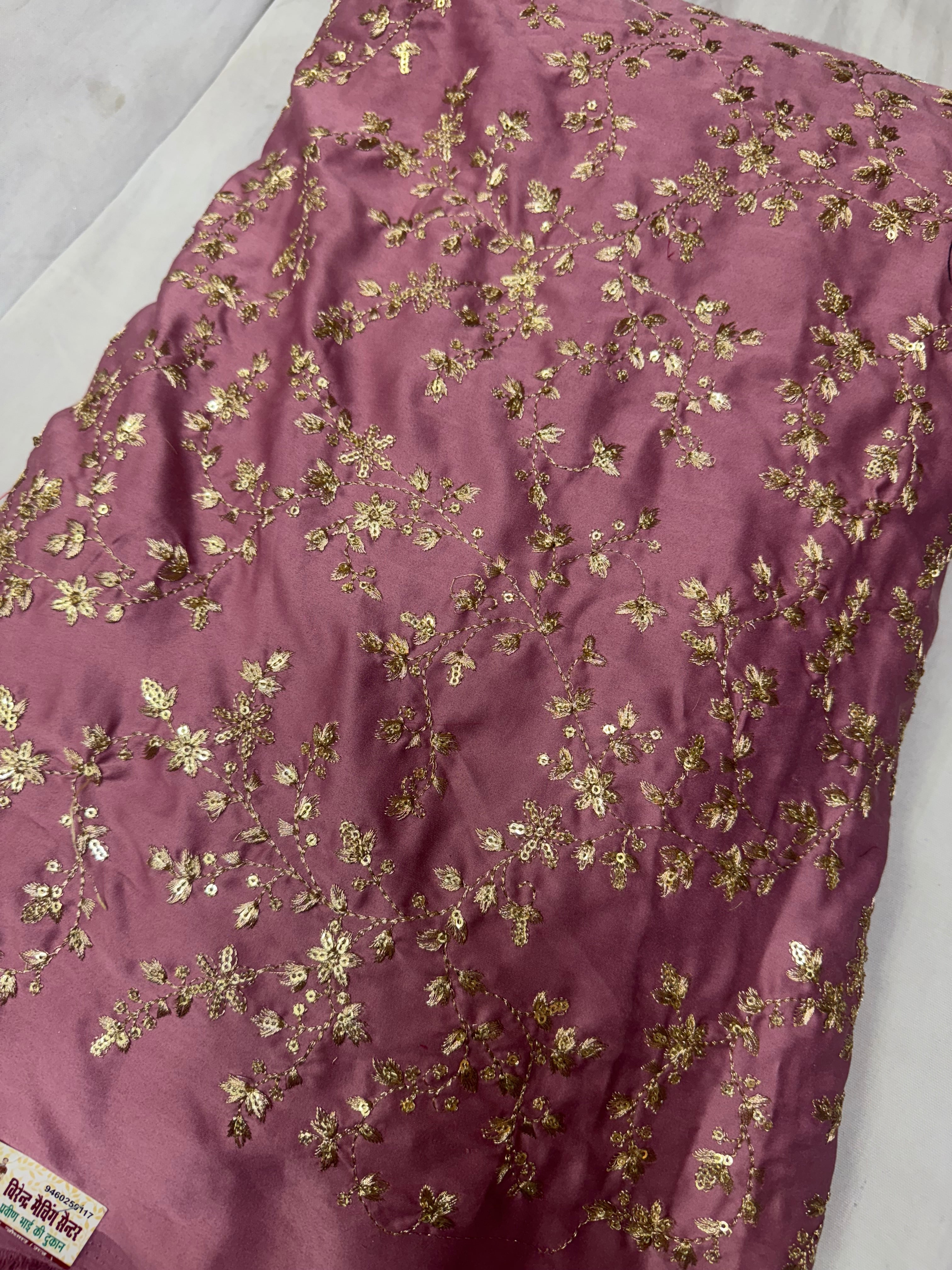 Jaal fabric on silk
