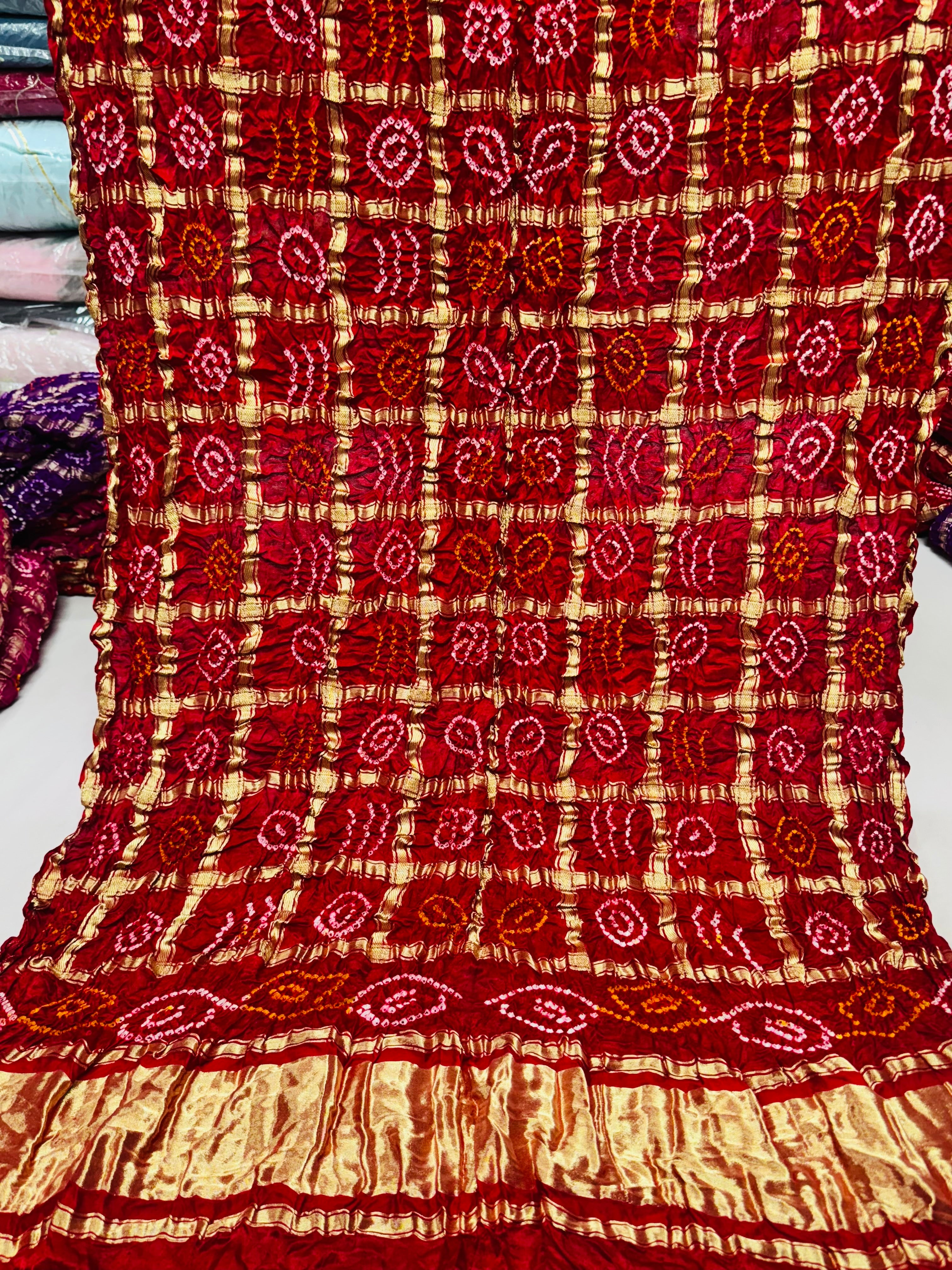 Pure gajji silk ghadchola dupatta