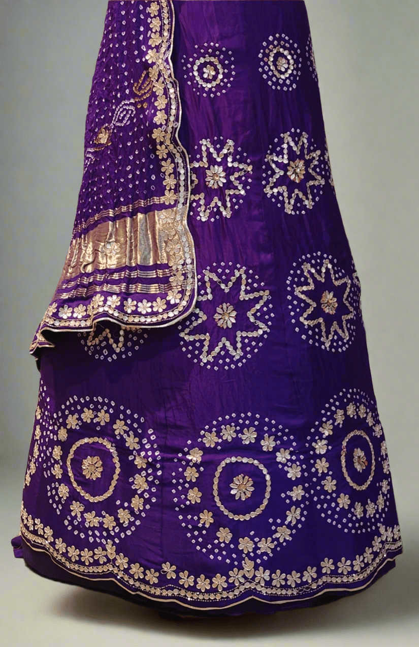 Pure gajji silk lehnga fabiannna style