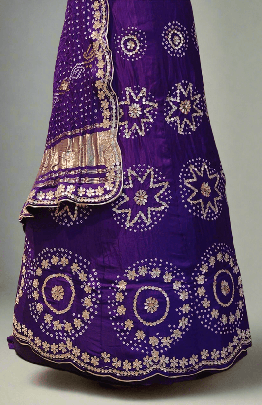 Pure gajji silk lehnga fabiannna style