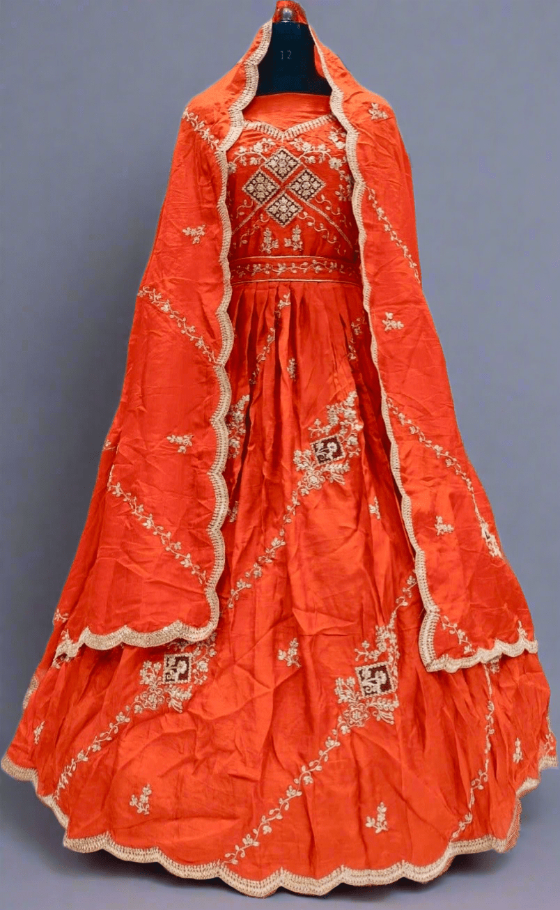 Beautiful Pittan Work lehnga having Embroidery