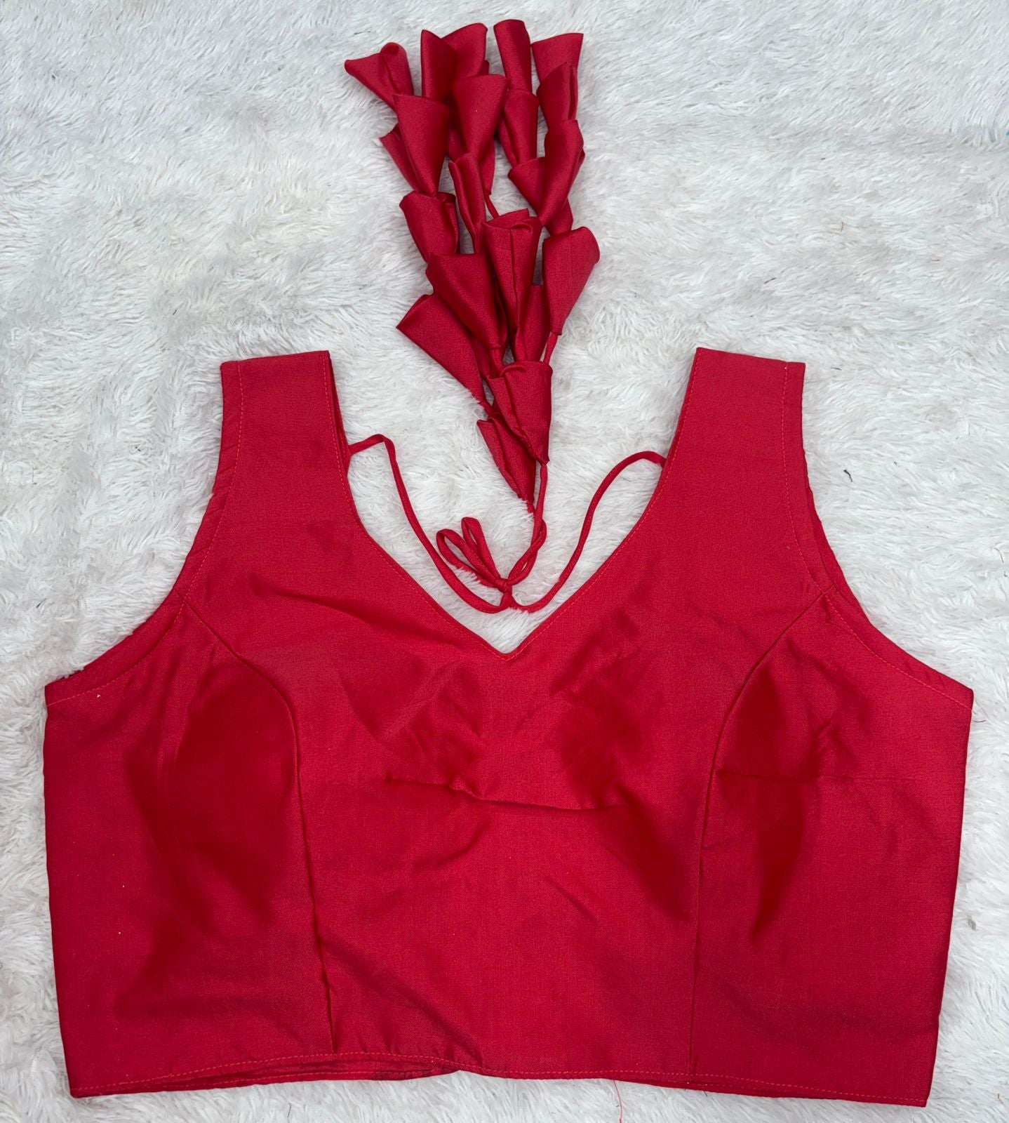 Taffeta silk plain Latkan blouse