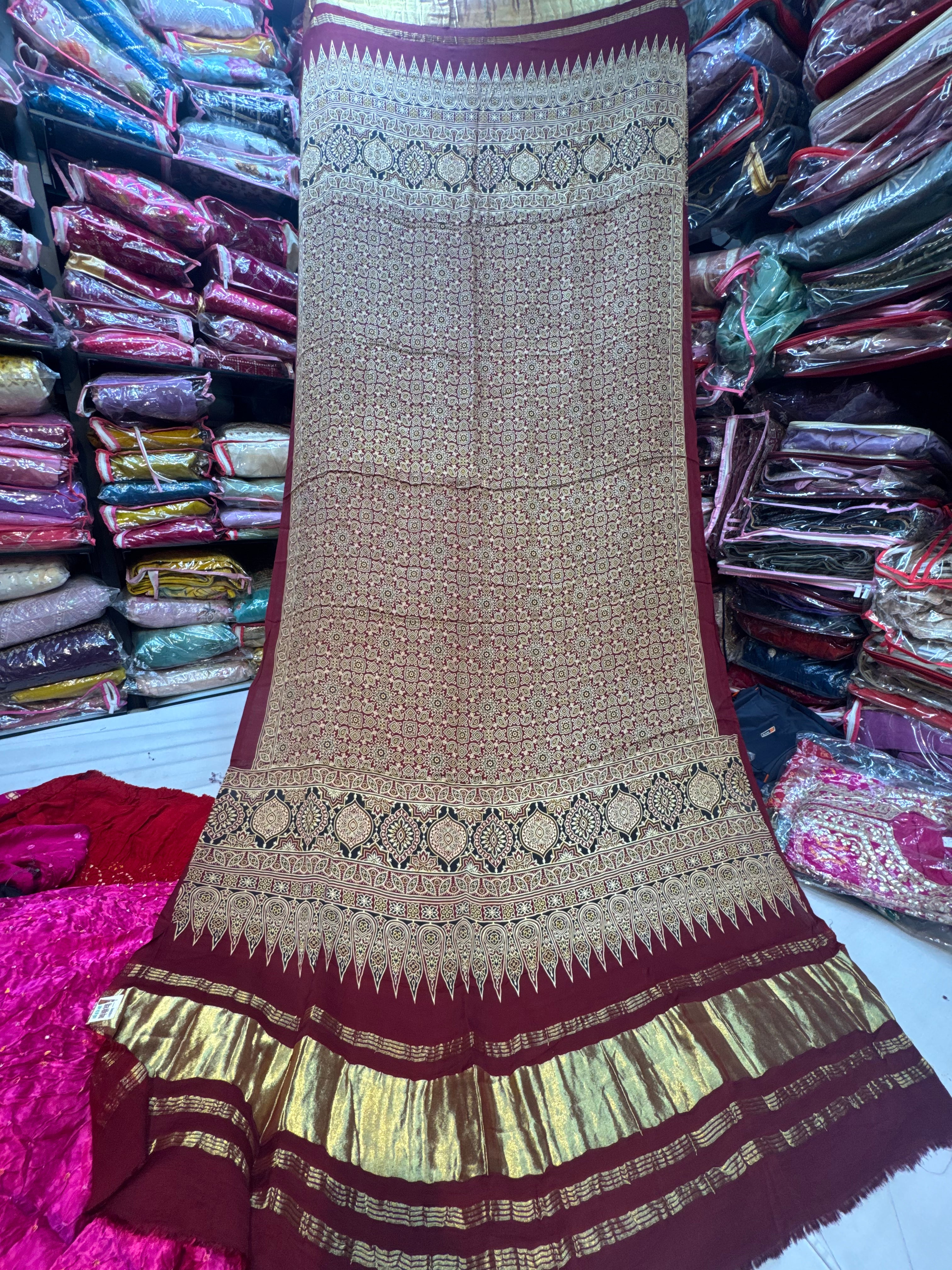 Ajrakh dupatta