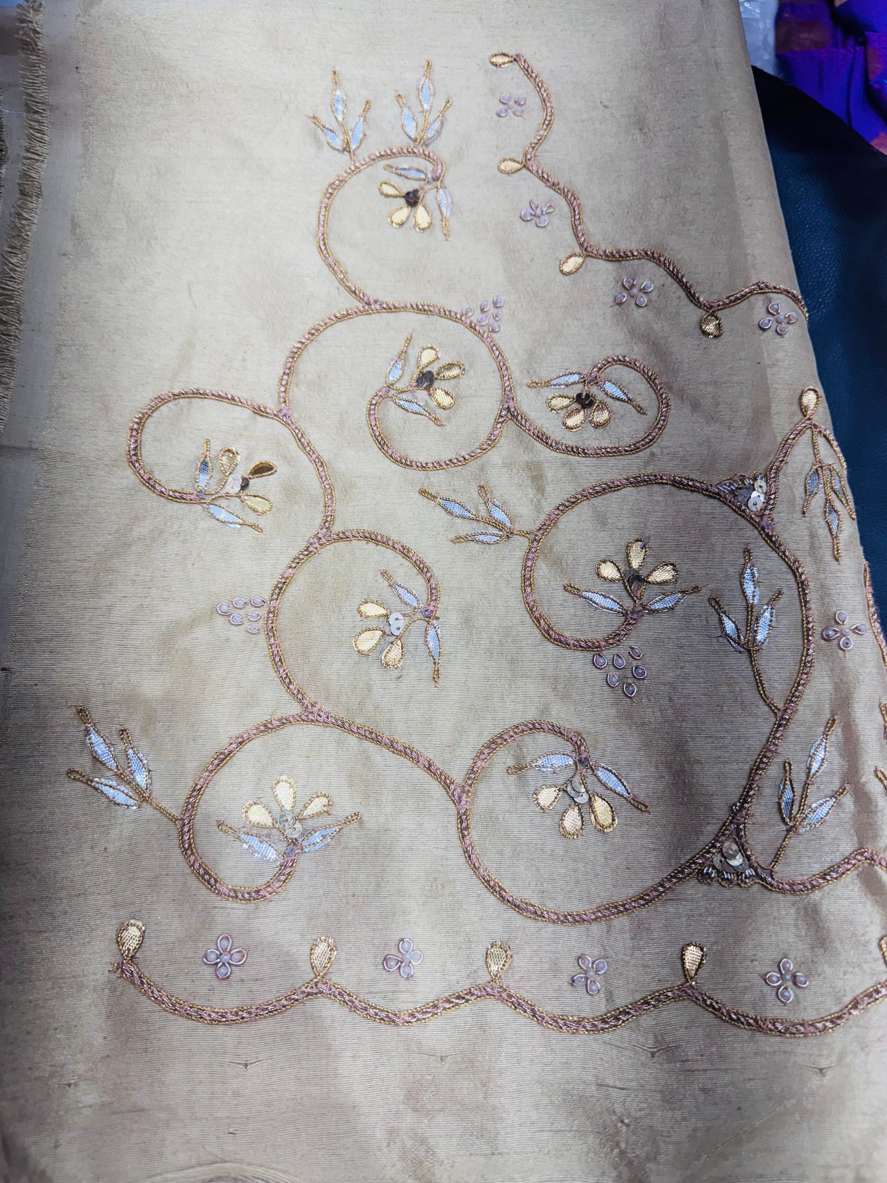 Jaal design Gotapatti blouse fabric