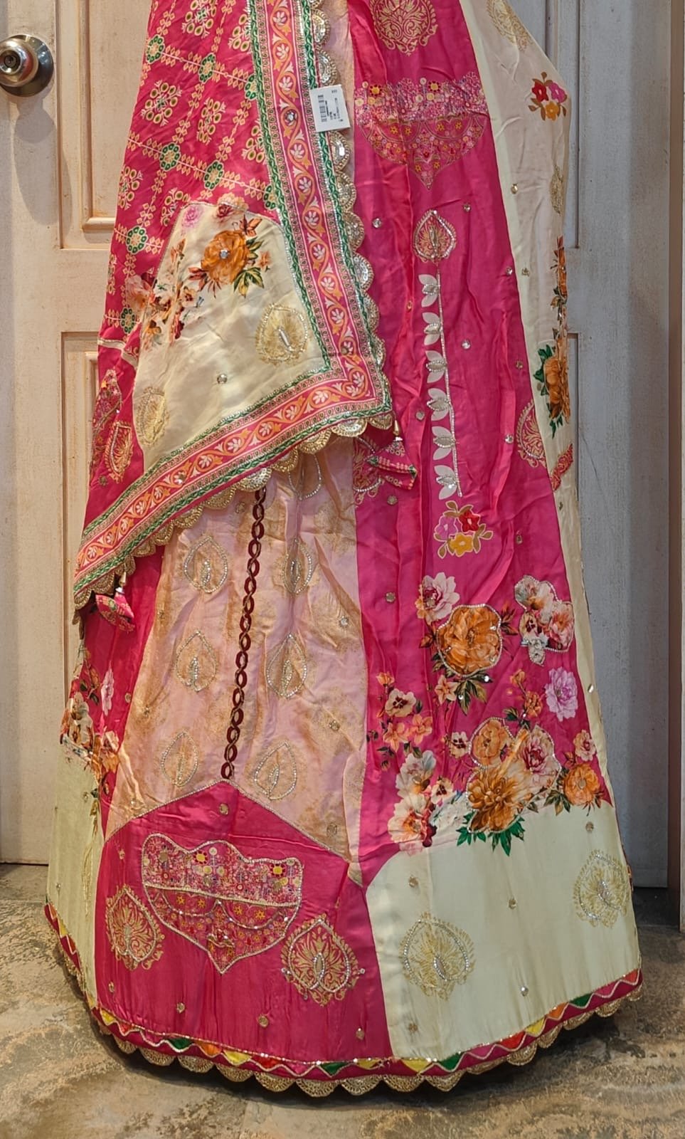 Multi colored designer Lehnga with handwork