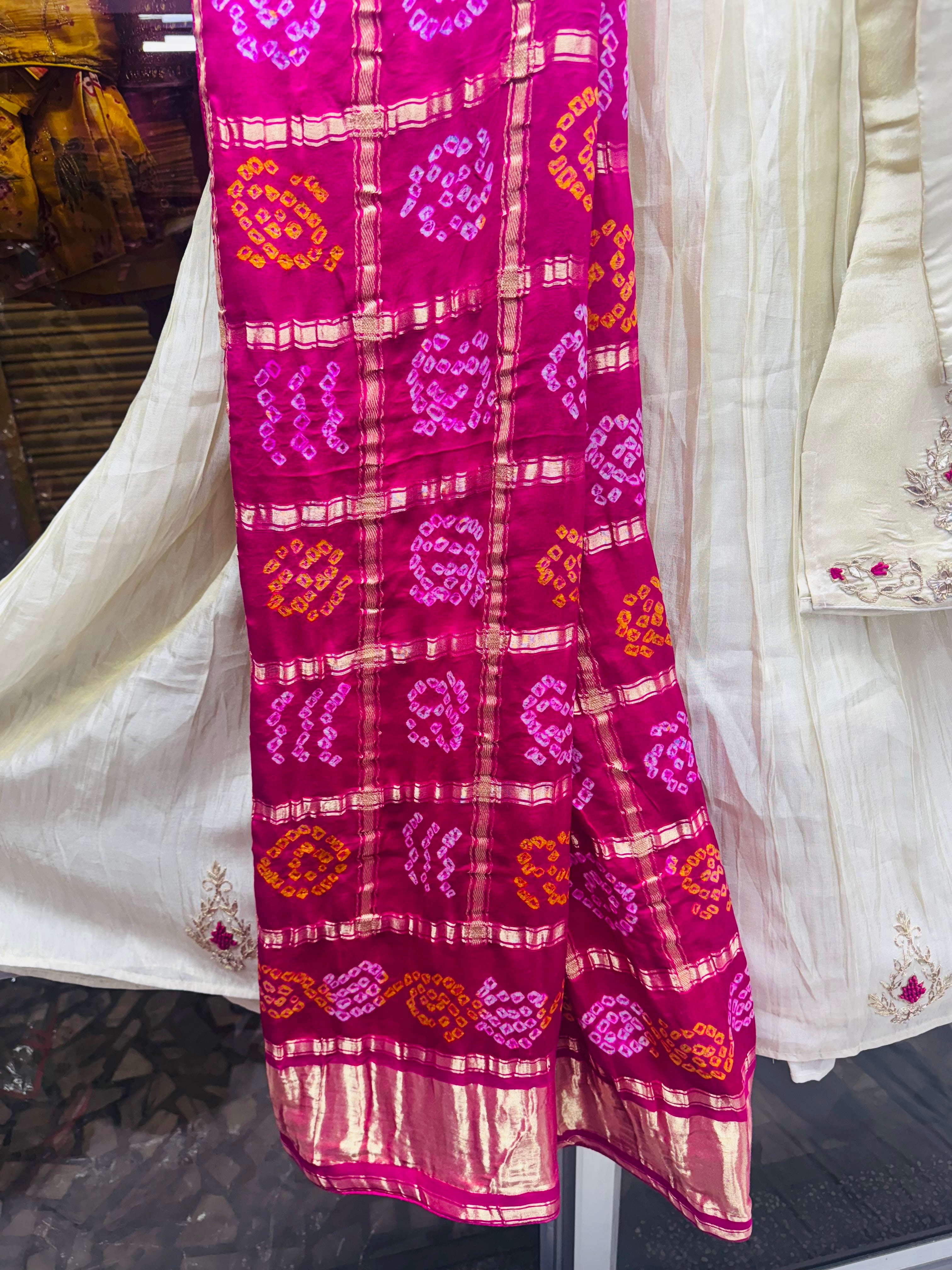 Tissue zardosi gottapatti lehnga