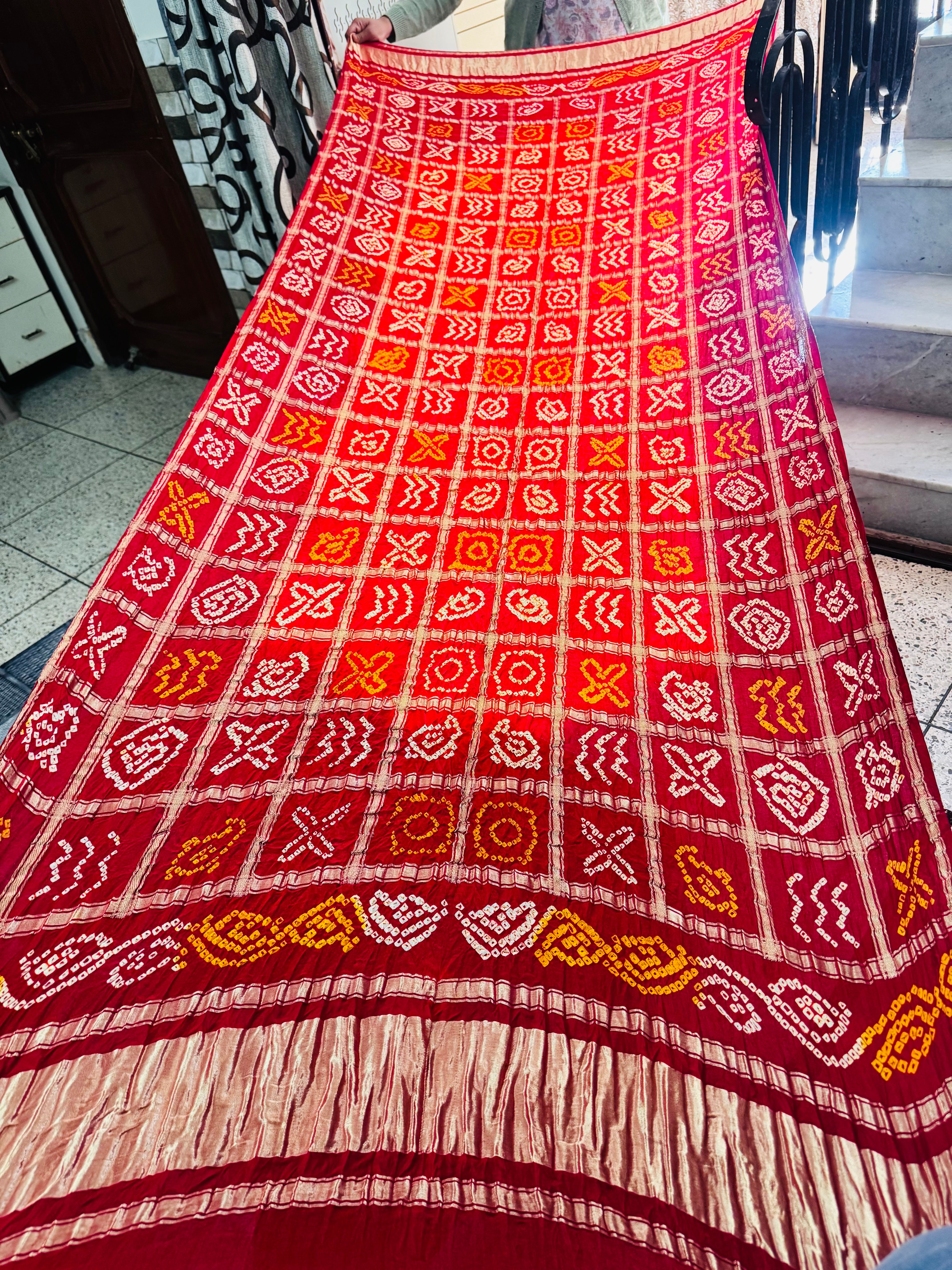 Pure Gajjisilk Ghadchola dupattas