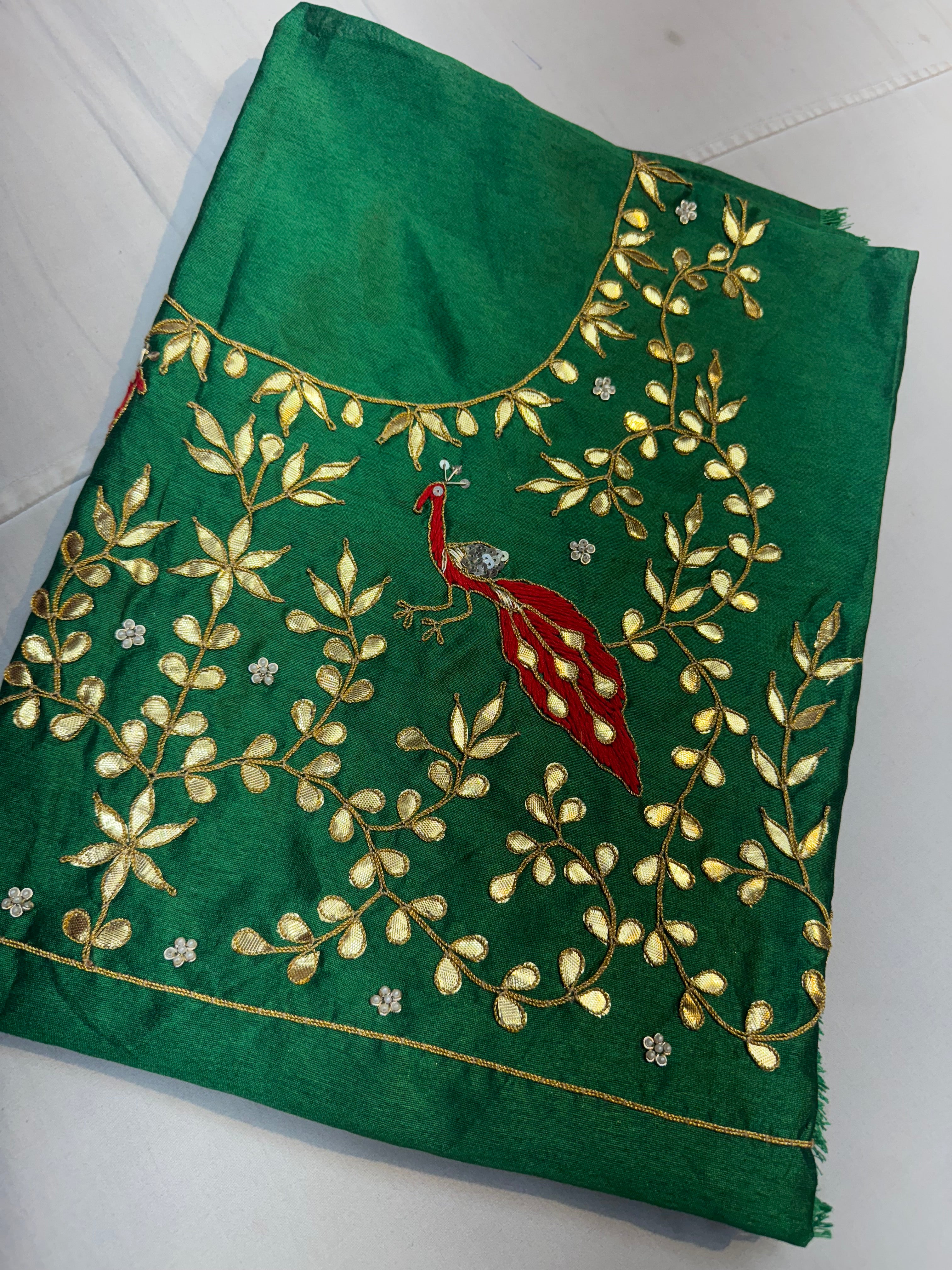 Gotapatti blouse fabric