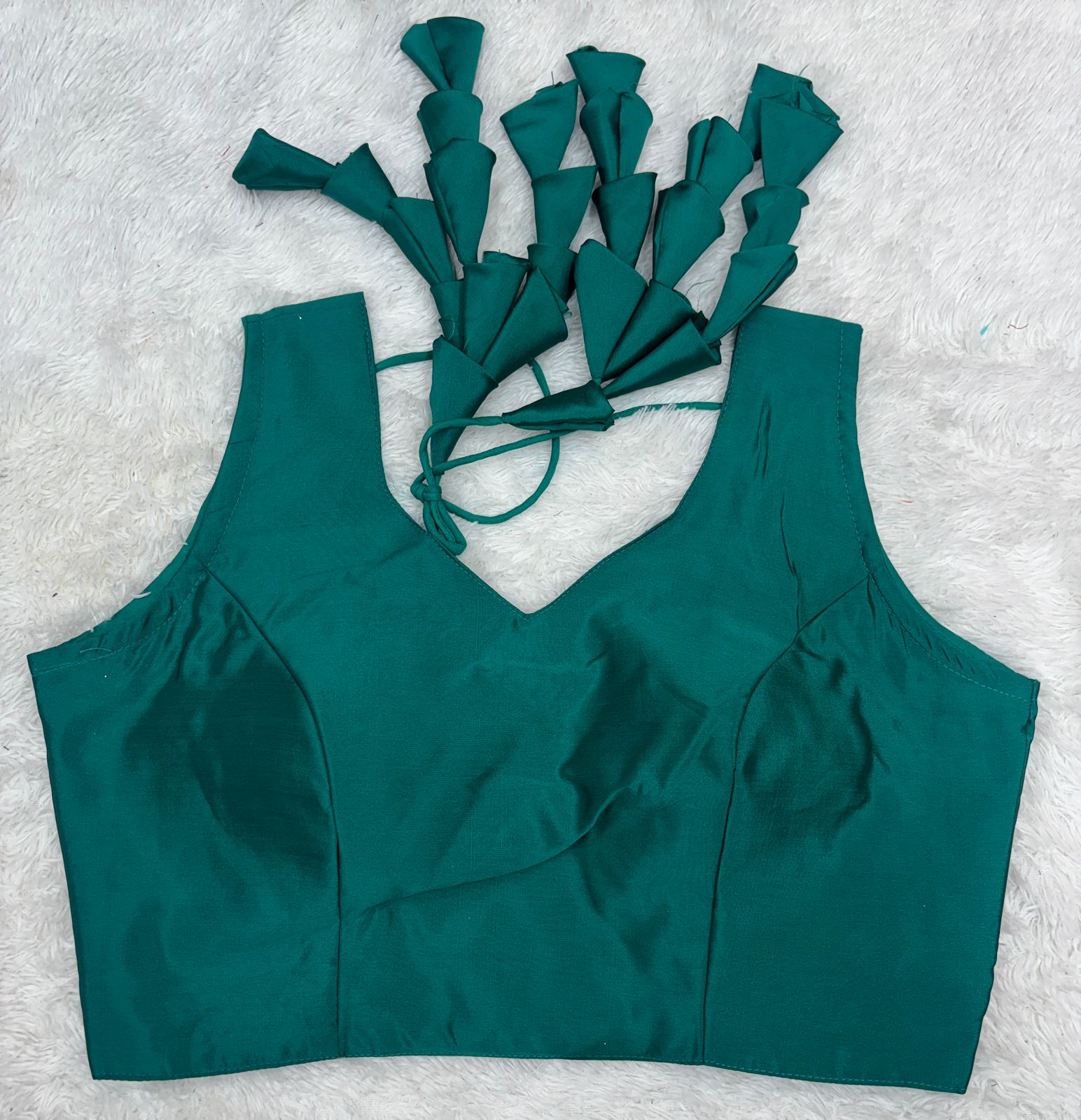 Taffeta silk plain Latkan blouse
