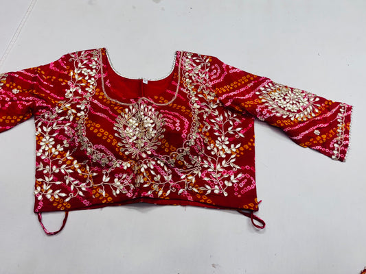 Pure Ojariya Blouses with marodi and zardosi work