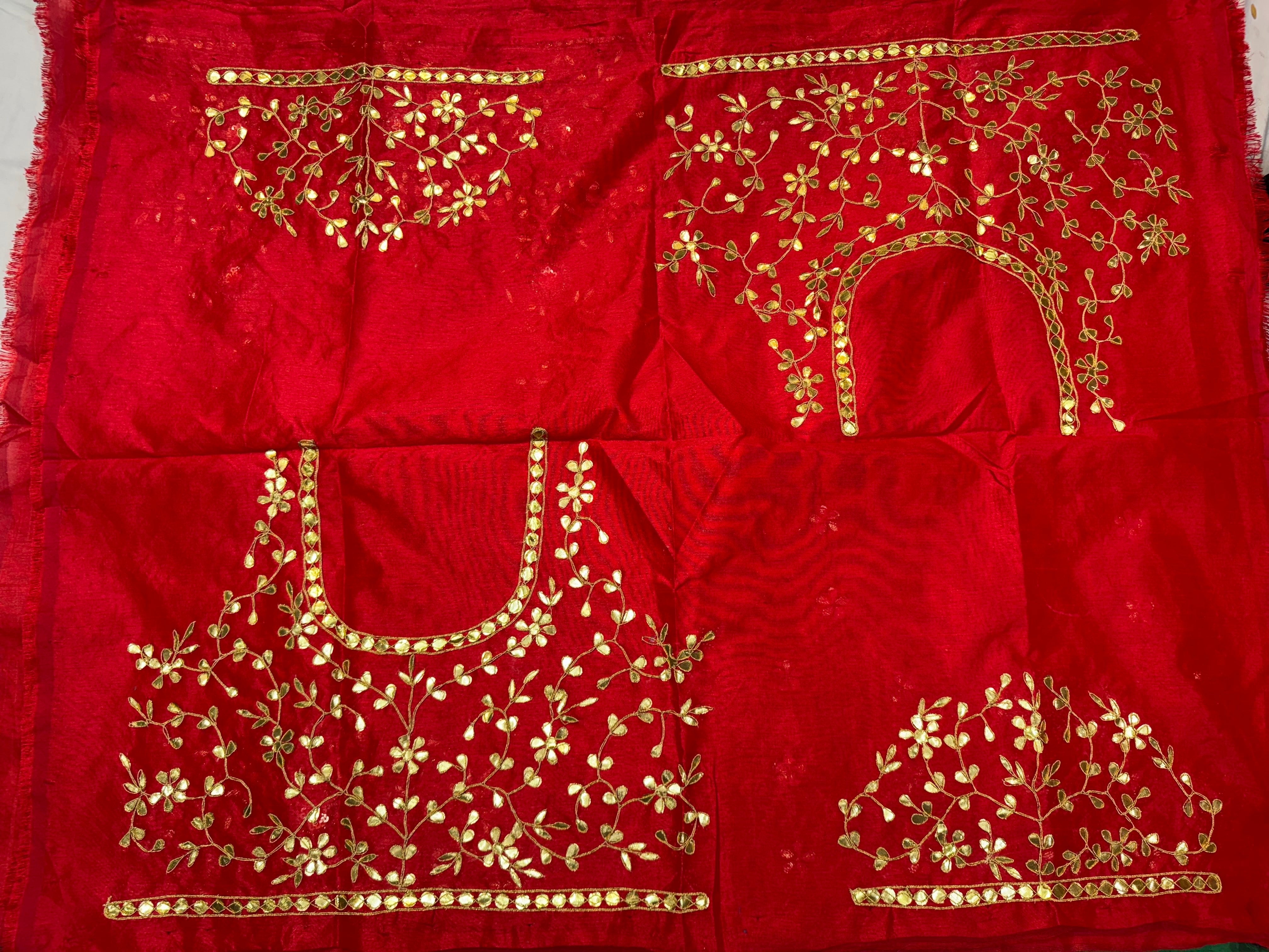 Gotapatti blouse fabric