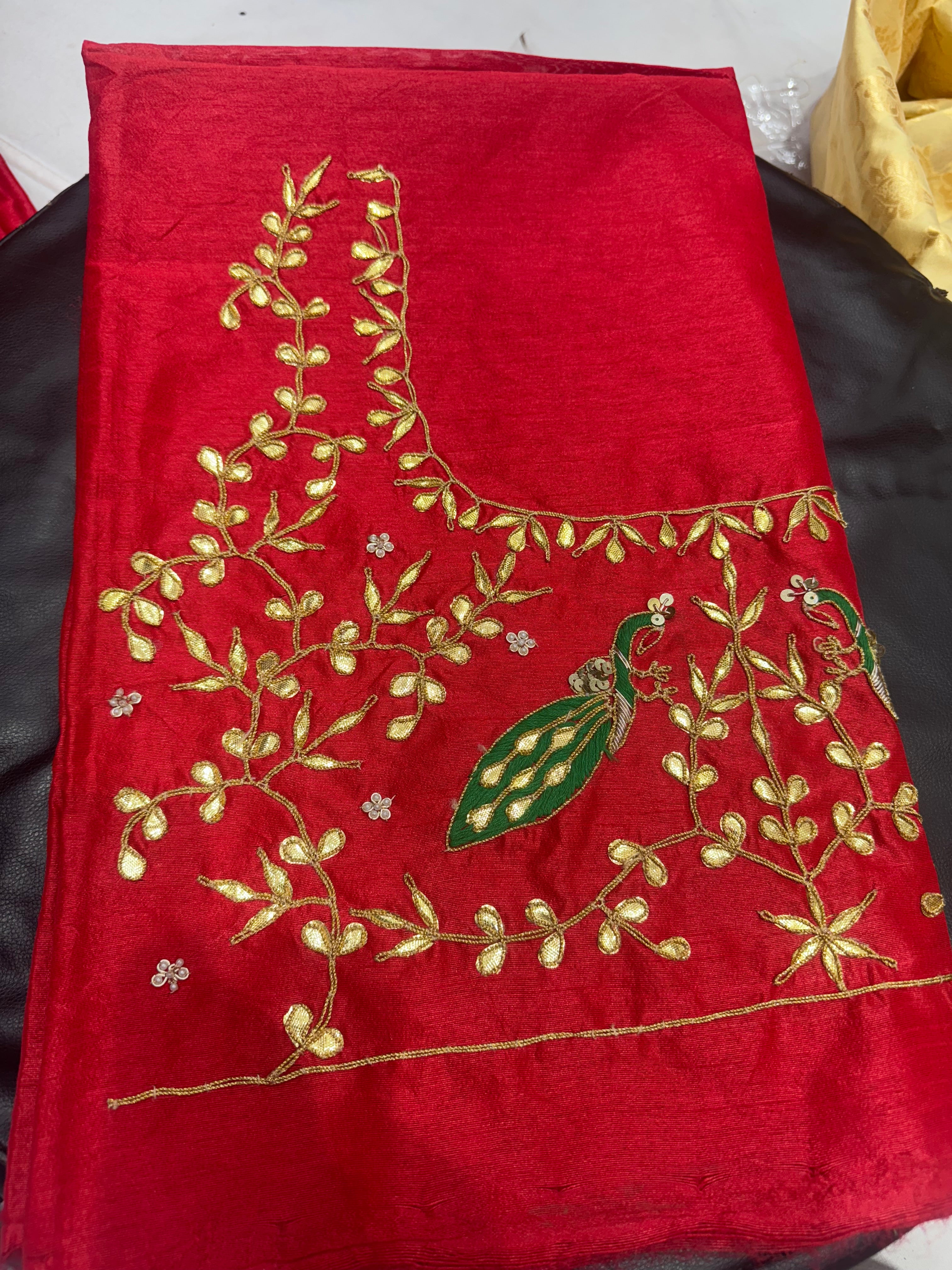 Gotapatti blouse fabric