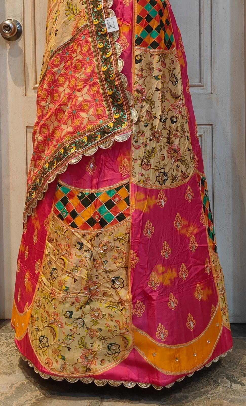 Multi colored designer Lehnga with handwork