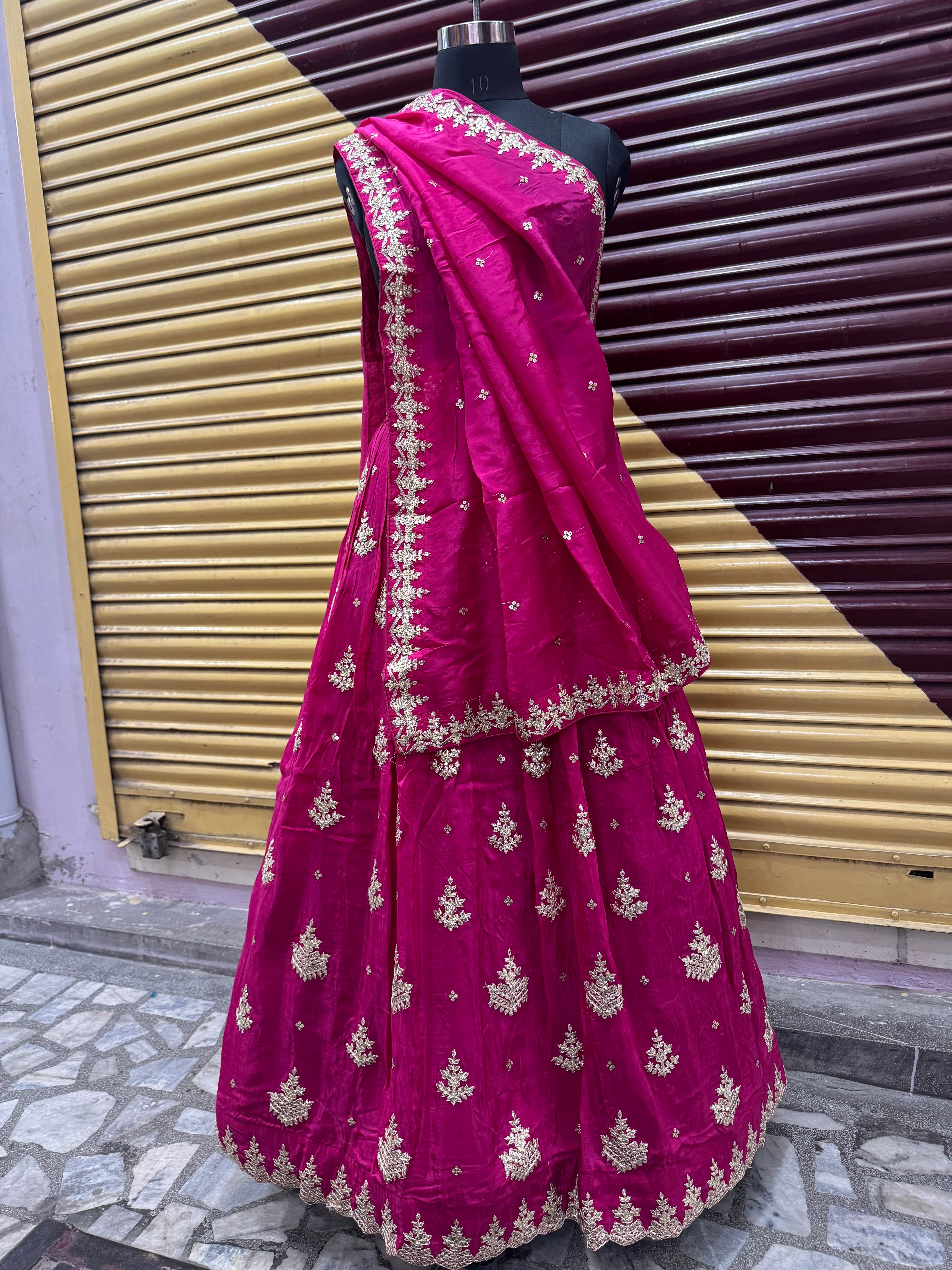 Hawamahal gottapatti lehnga set
