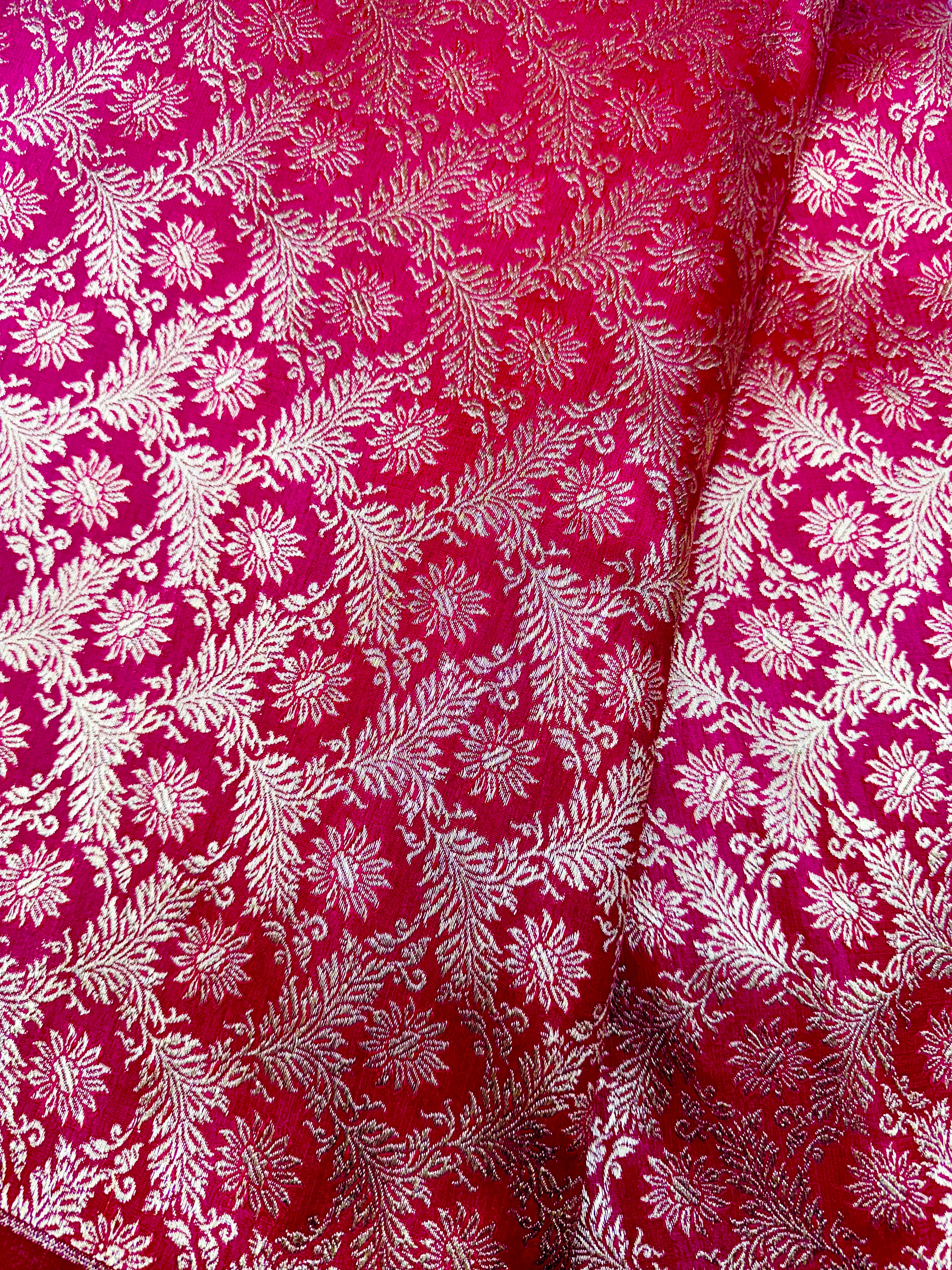 Pure Banarasi jacquard fabric