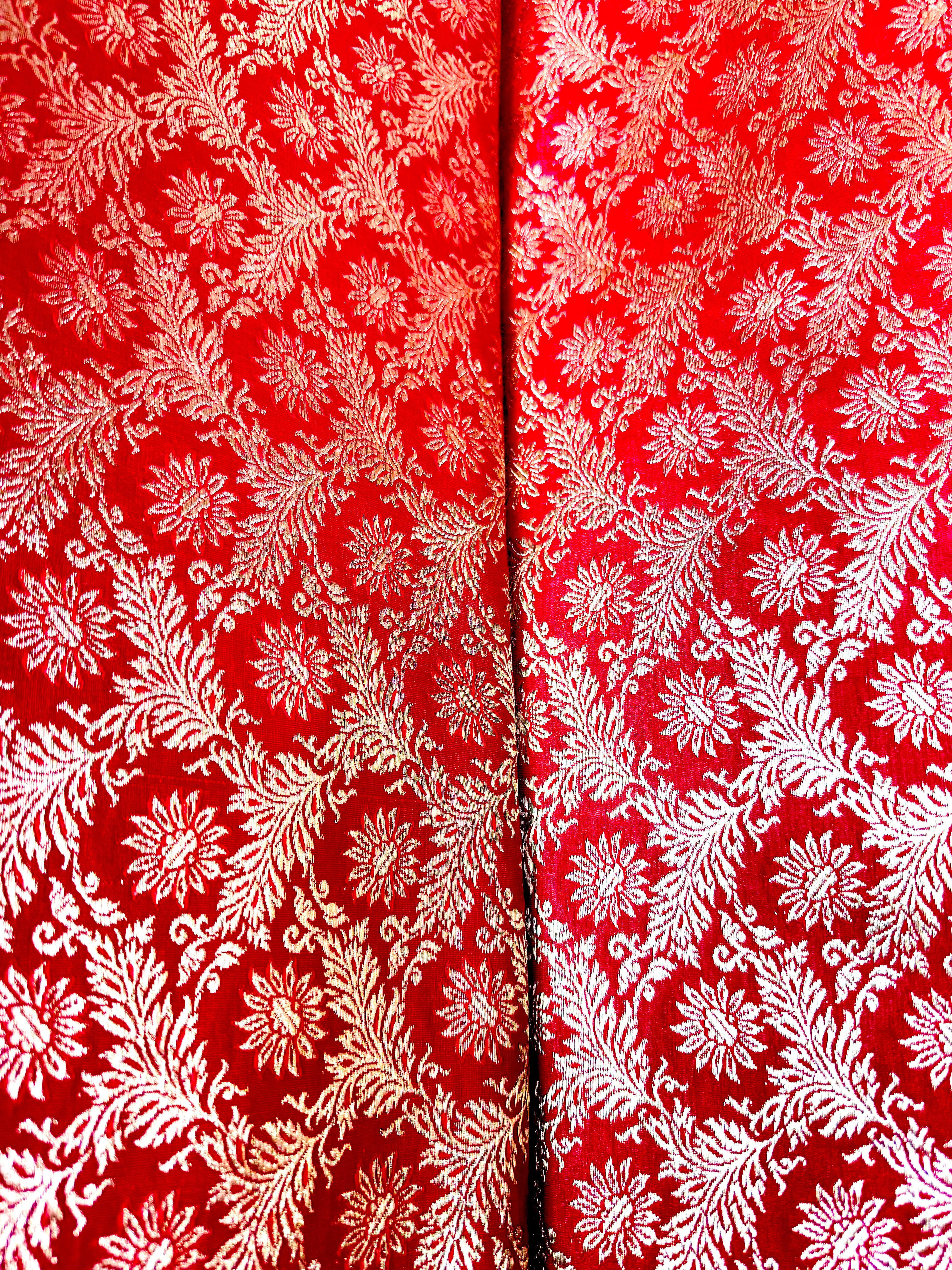 Pure Banarasi jacquard fabric