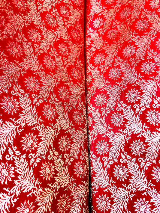 Pure Banarasi jacquard fabric