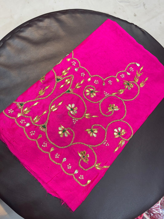 Gotta patti blouse fabric