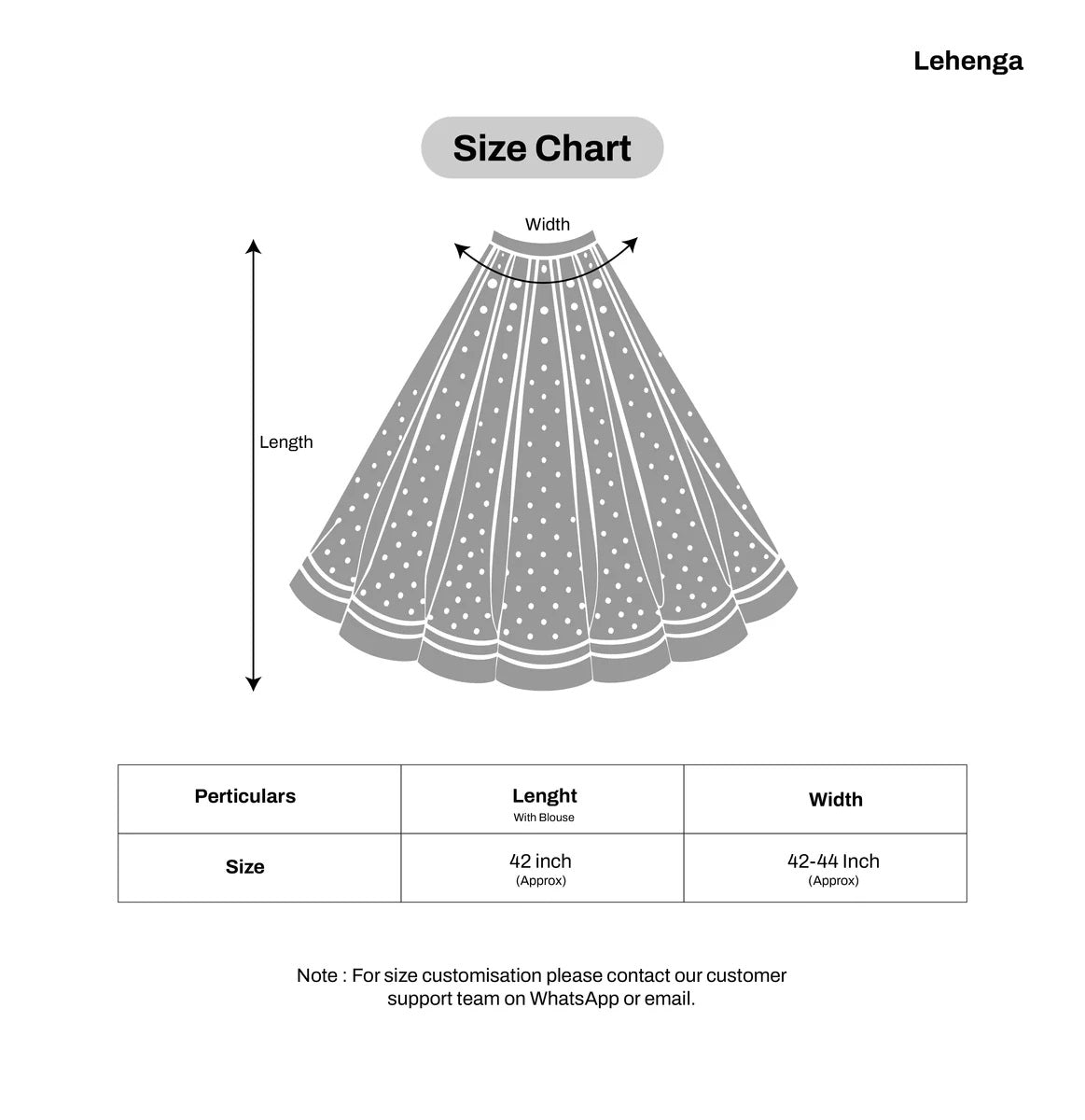 Embroidery lehnga