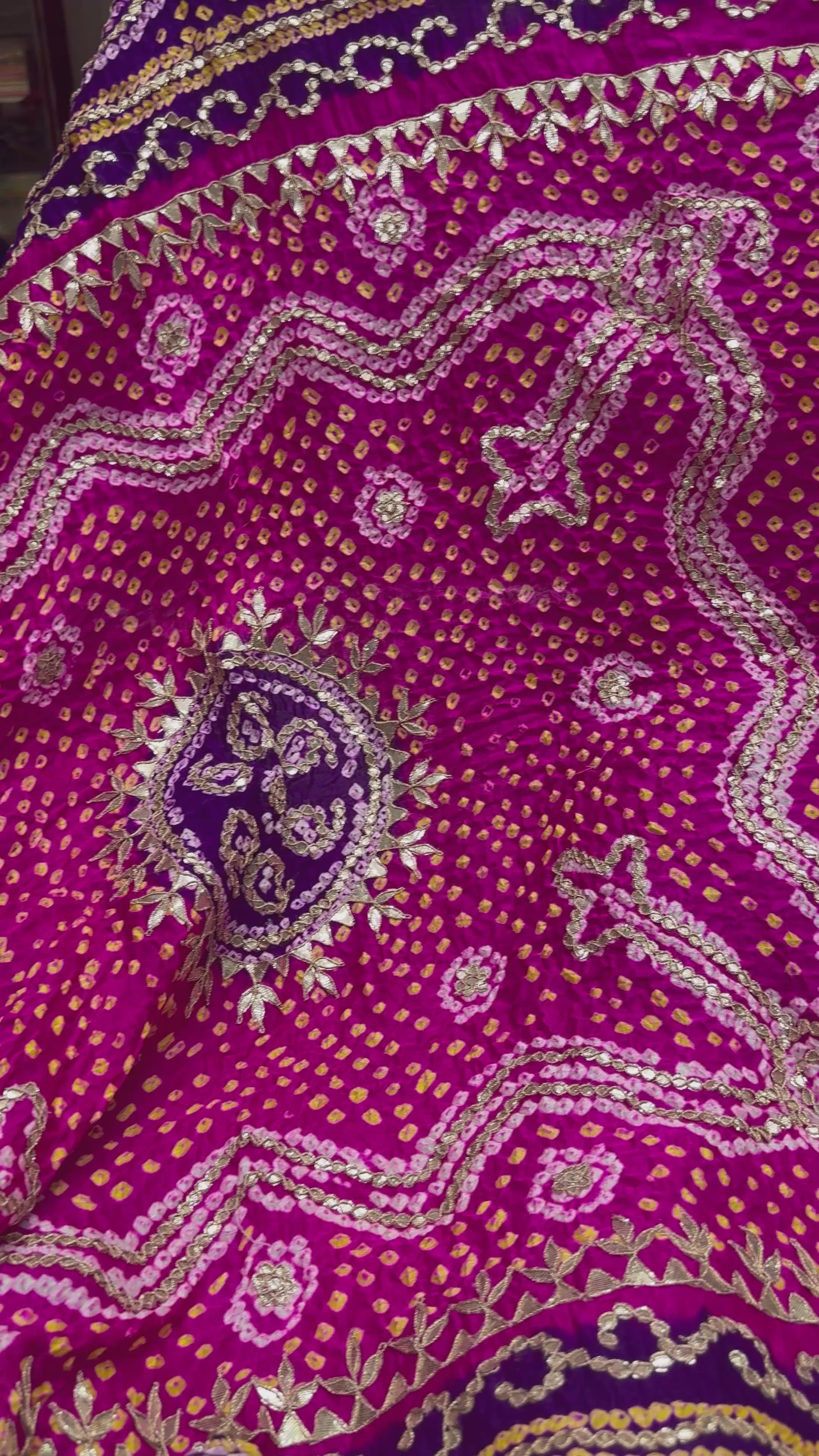 Pure gajji two shade dupatta